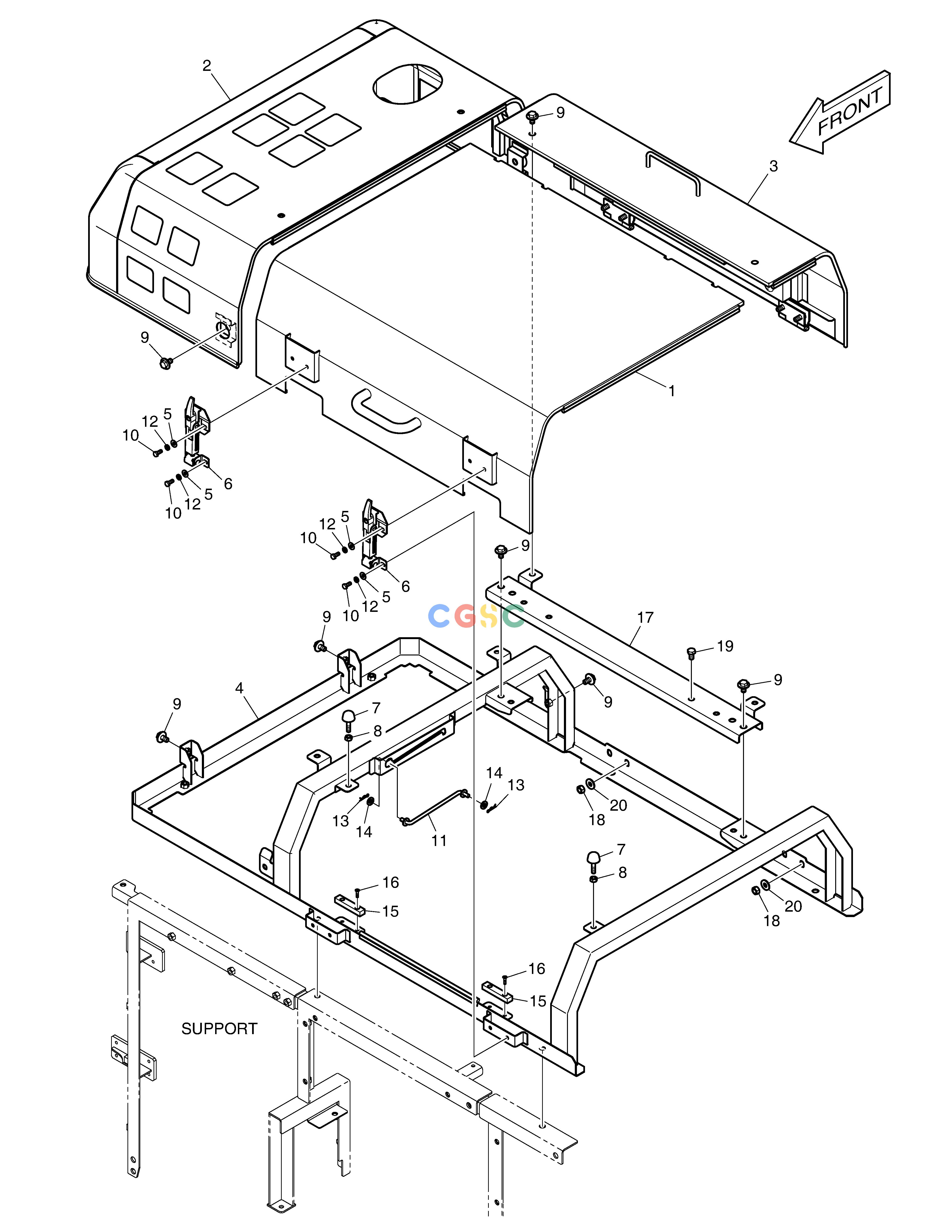 斗山零件查询BONNET DX380LC-3(OCEANIA) Doosan parts catalog online