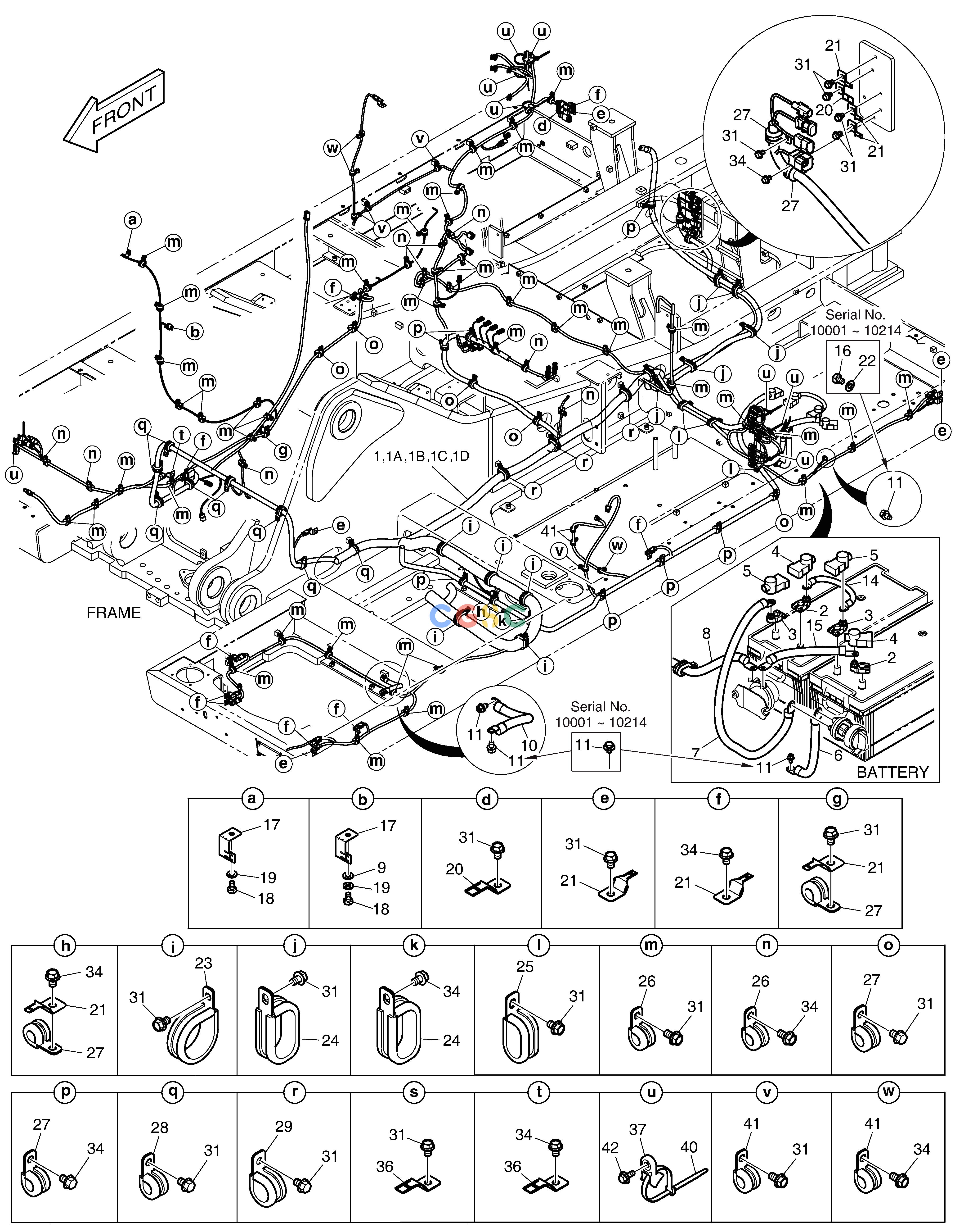 斗山零件查询ELECTRIC WIRING DX380LC-3(OCEANIA) Doosan parts catalog online