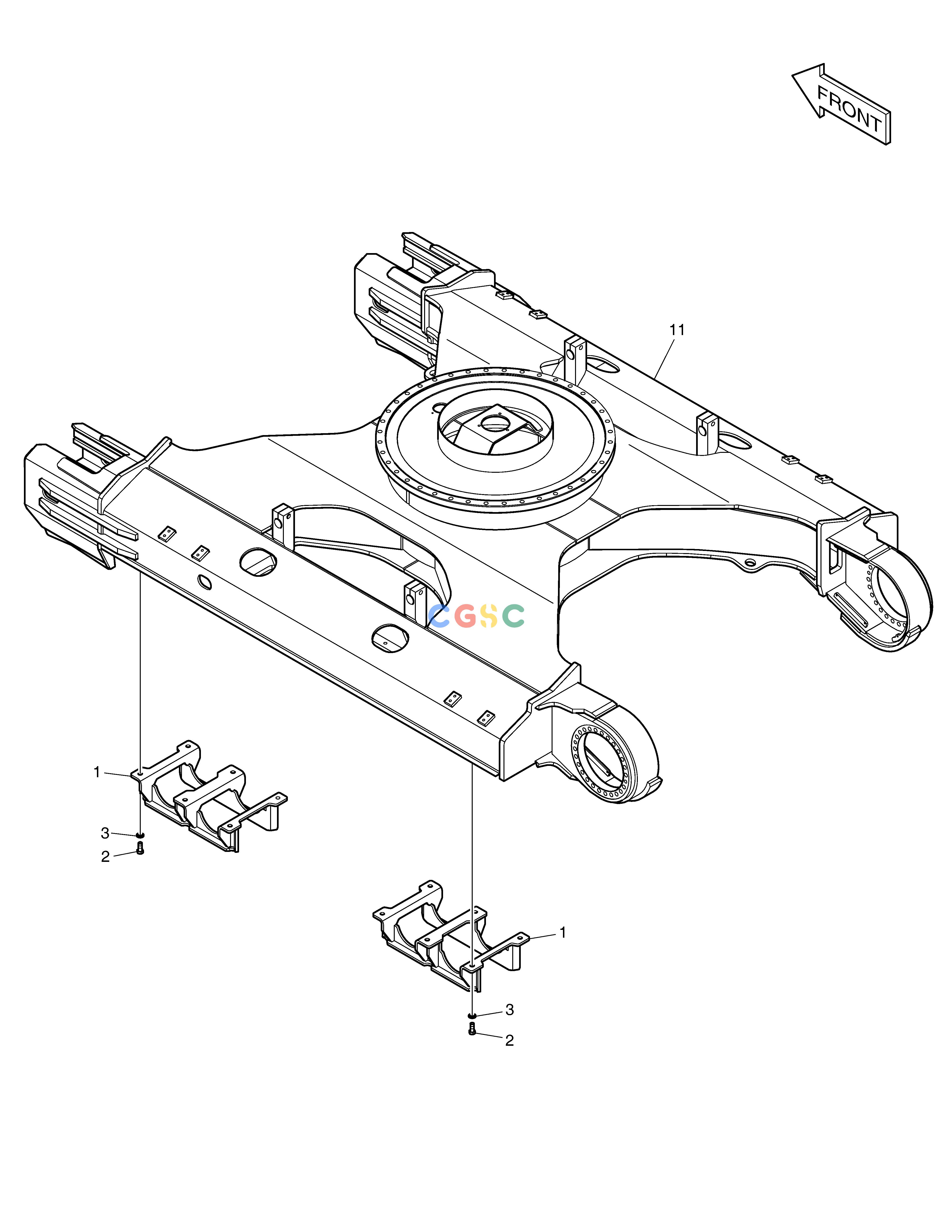斗山零件查询TRACK GUARD DX380LC-3(OCEANIA) Doosan parts catalog online