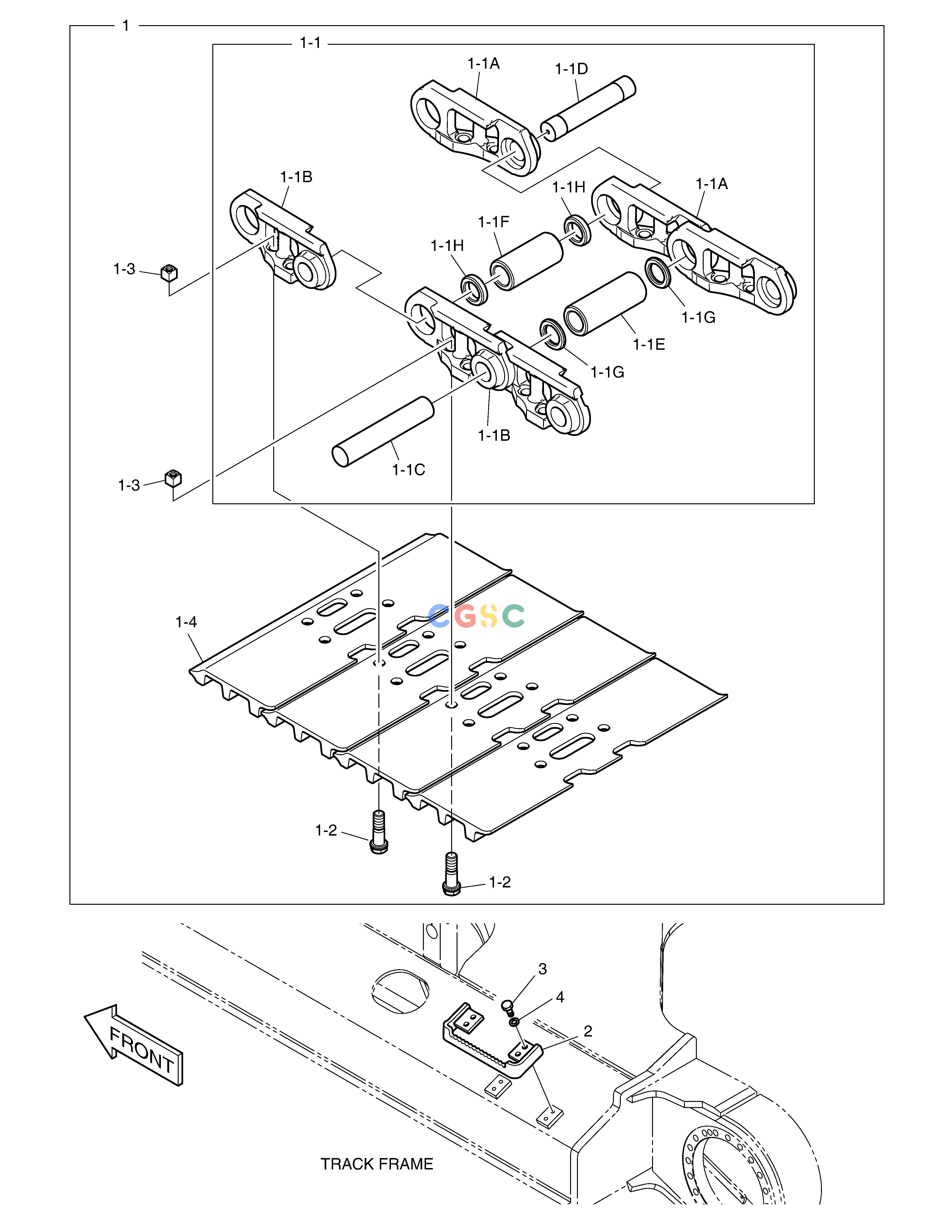 斗山零件查询TRACK SHOE ASS'Y - 600G DX380LC-3(OCEANIA) Doosan parts catalog online