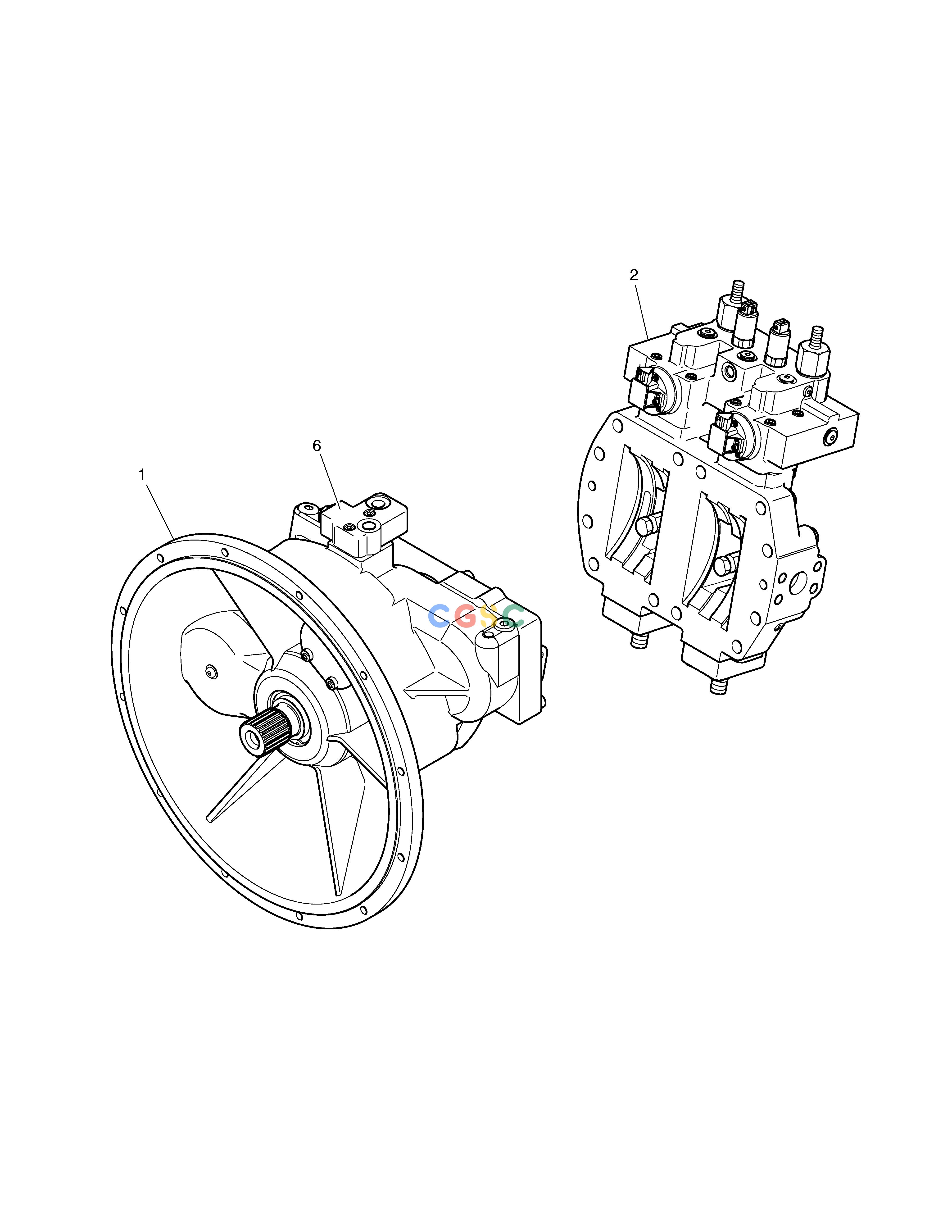 斗山零件查询MAIN PUMP DX380LC-3(OCEANIA) Doosan parts catalog online