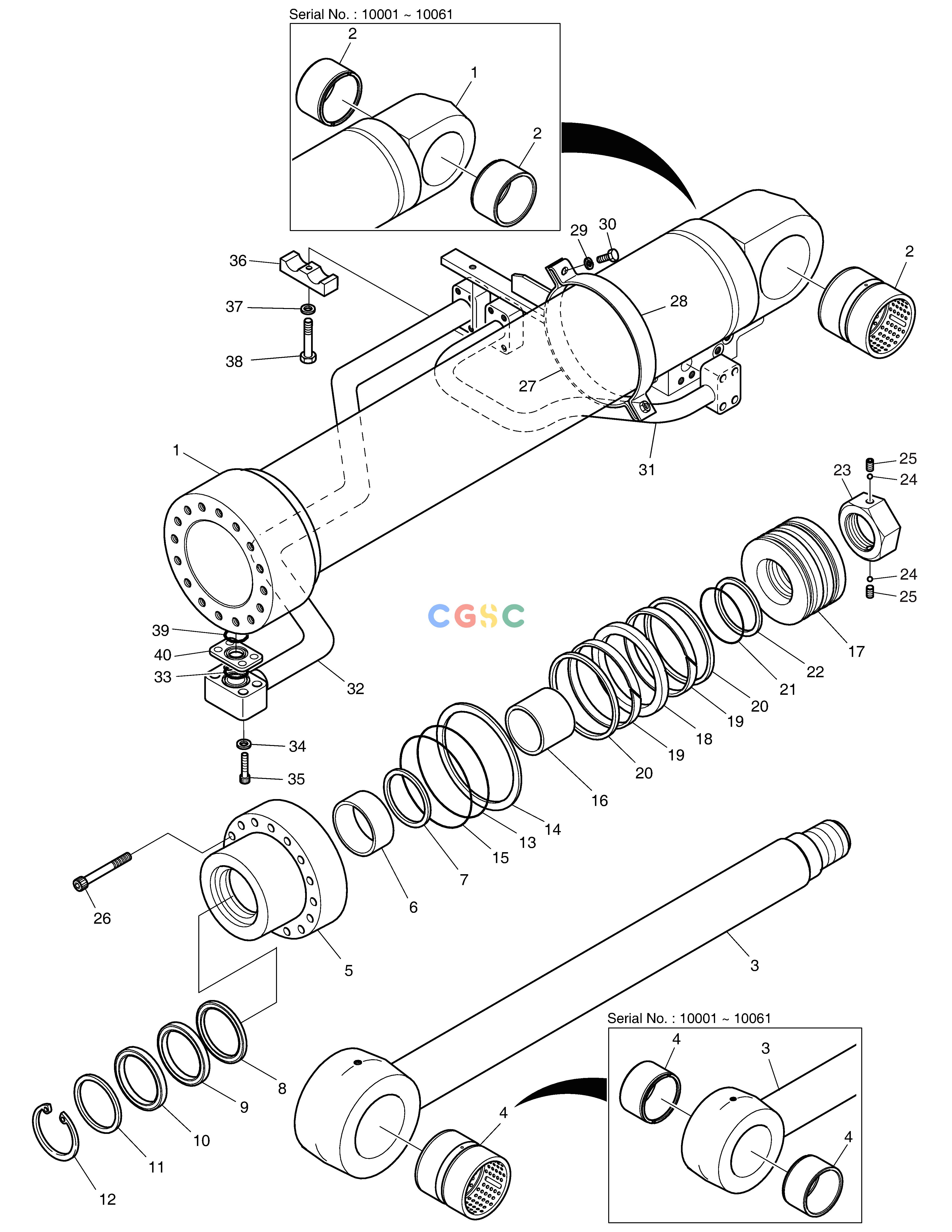 斗山零件查询BOOM CYLINDER(L.H)-LOCK VALVE DX380LC-3(OCEANIA) Doosan parts catalog online