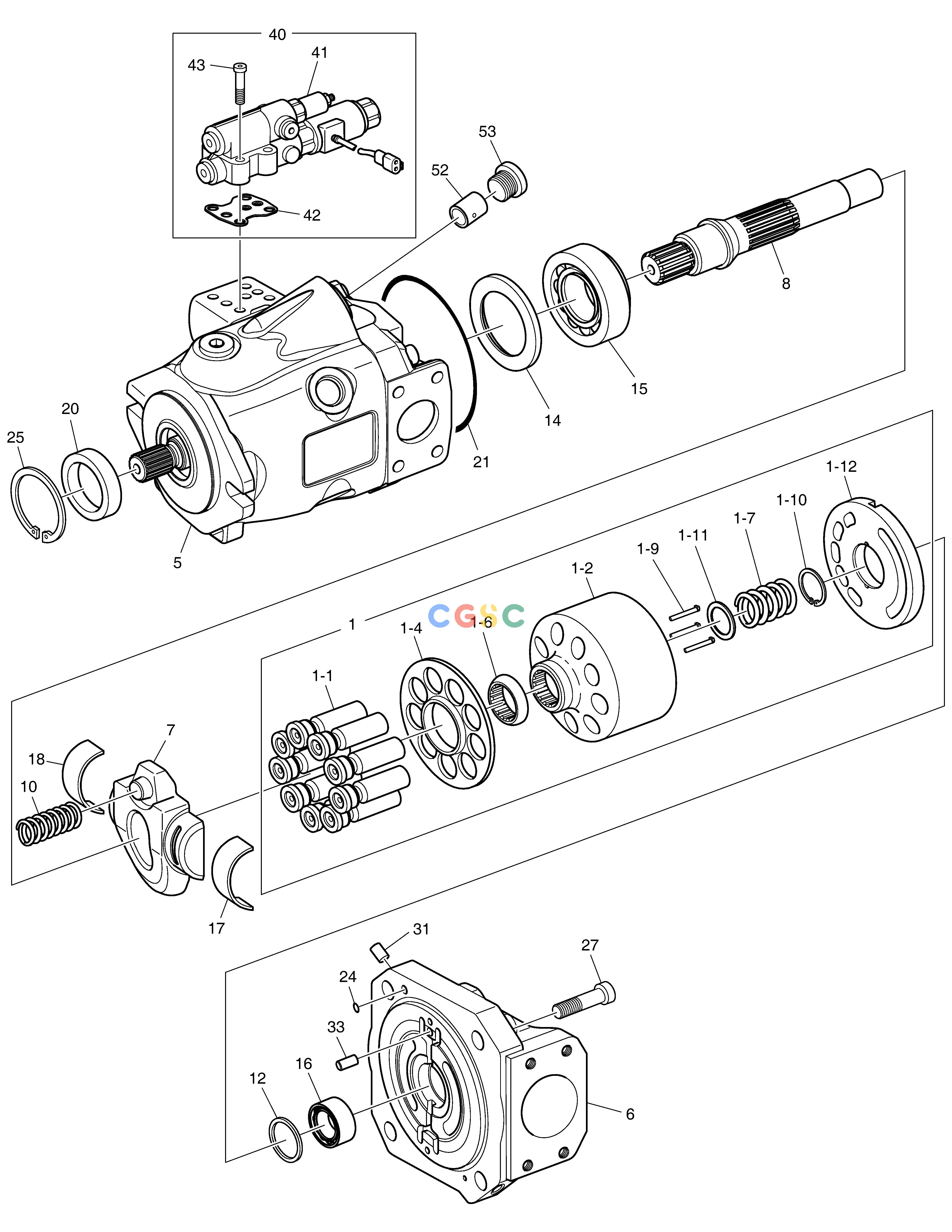 斗山零件查询PUMP - FAN DRIVE DX380LC-3(OCEANIA) Doosan parts catalog online