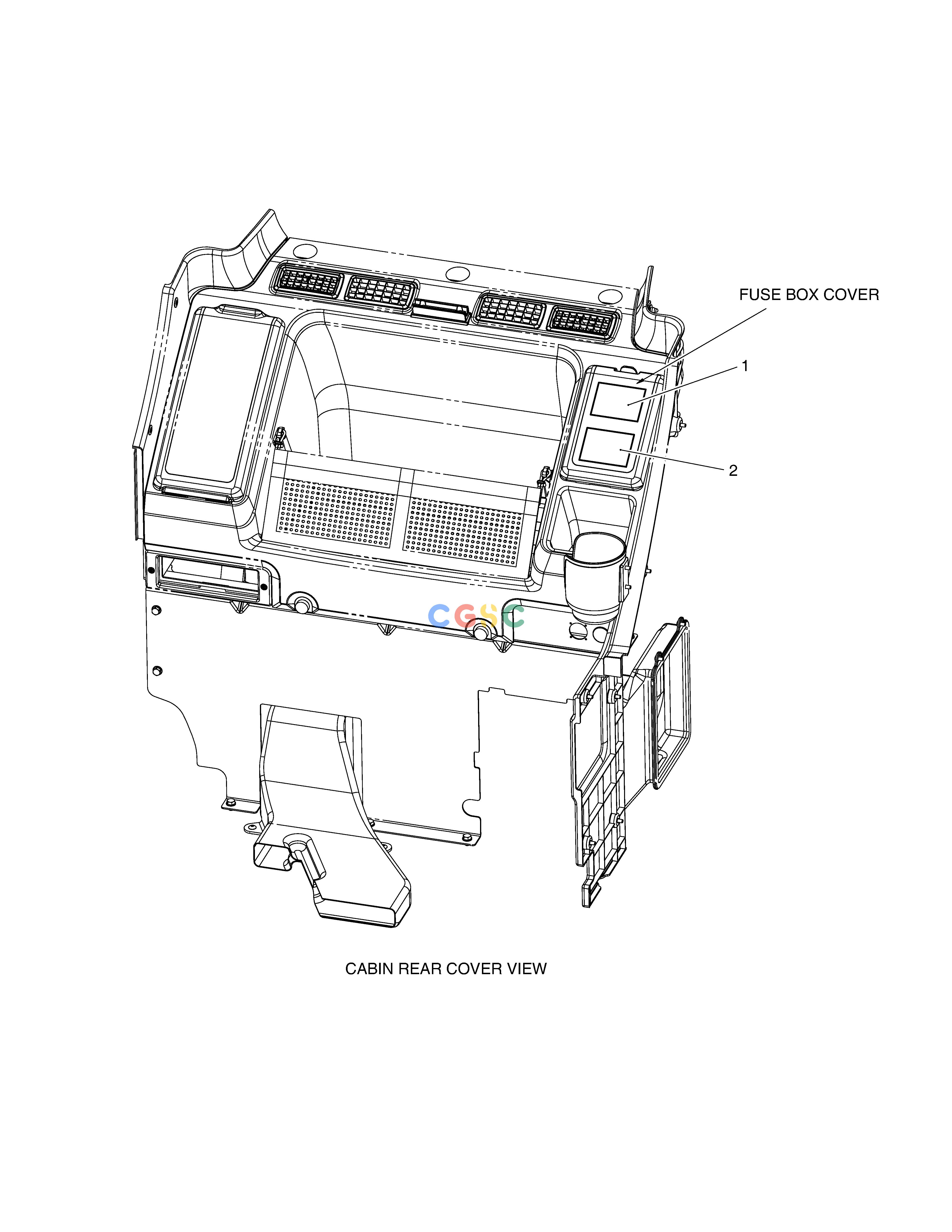 斗山零件查询DECAL - FUSE BOX DX380LC-3(OCEANIA) Doosan parts catalog online
