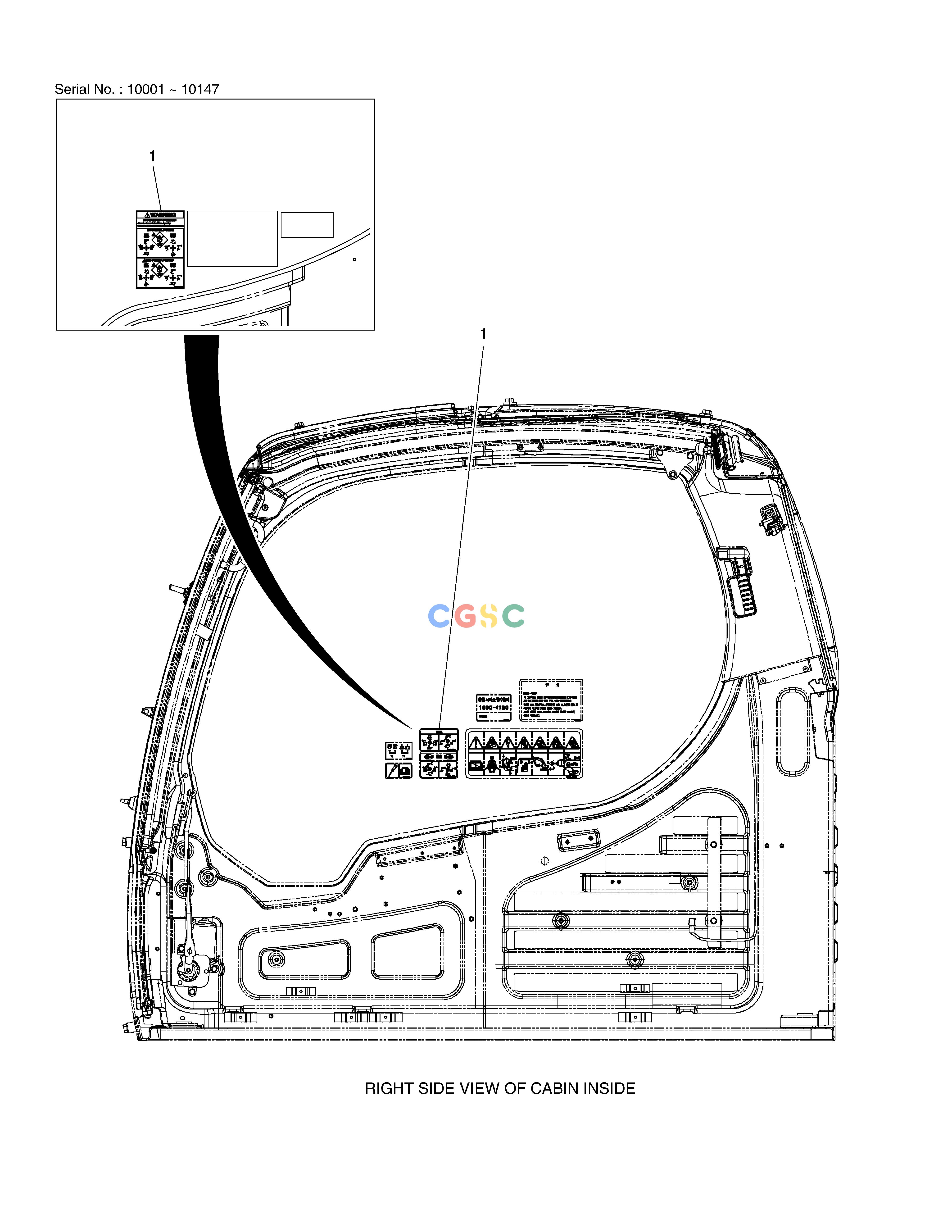 斗山零件查询DECAL - PATTERN CHANGE DX380LC-3(OCEANIA) Doosan parts catalog online