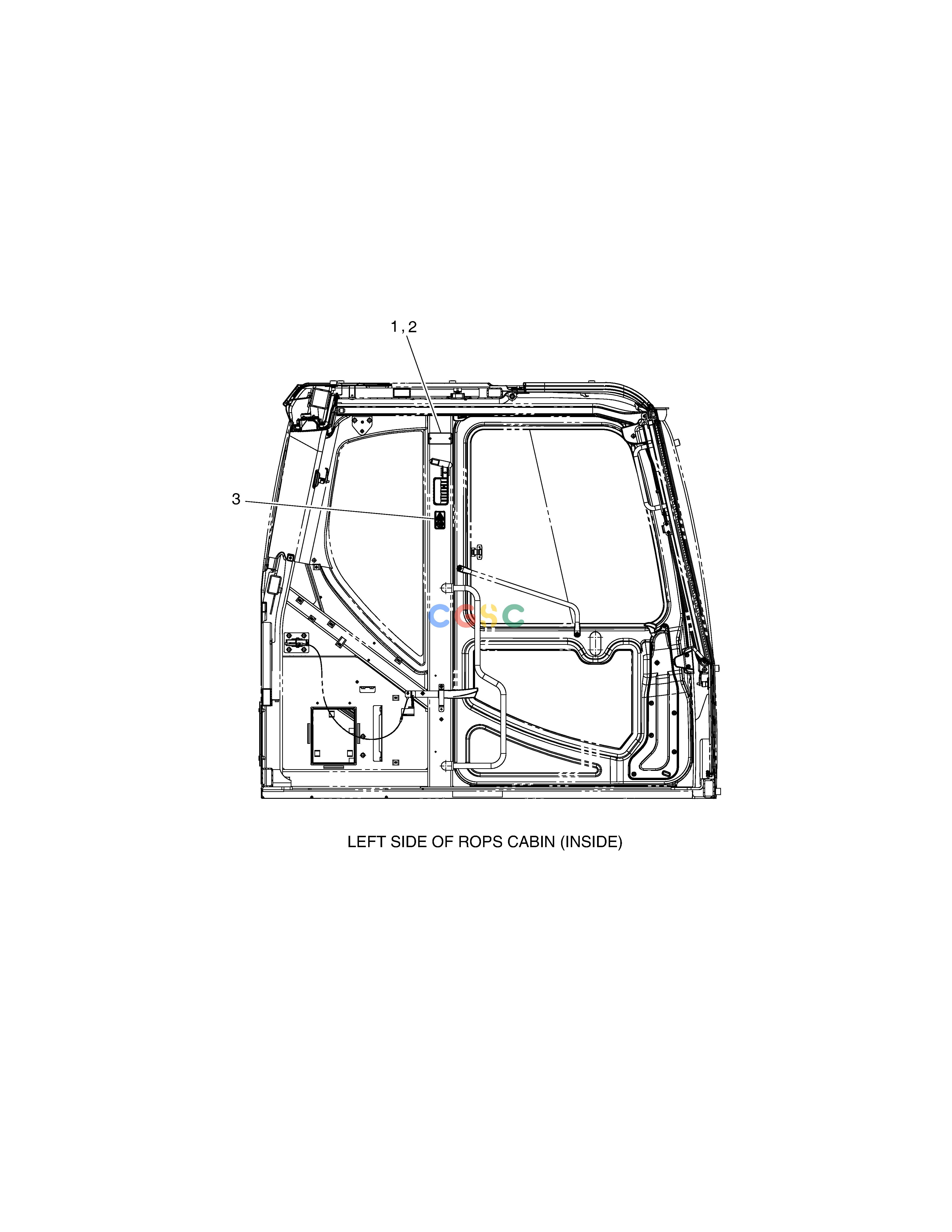 斗山零件查询DECAL - ROPS(CABIN) DX380LC-3(OCEANIA) Doosan parts catalog online