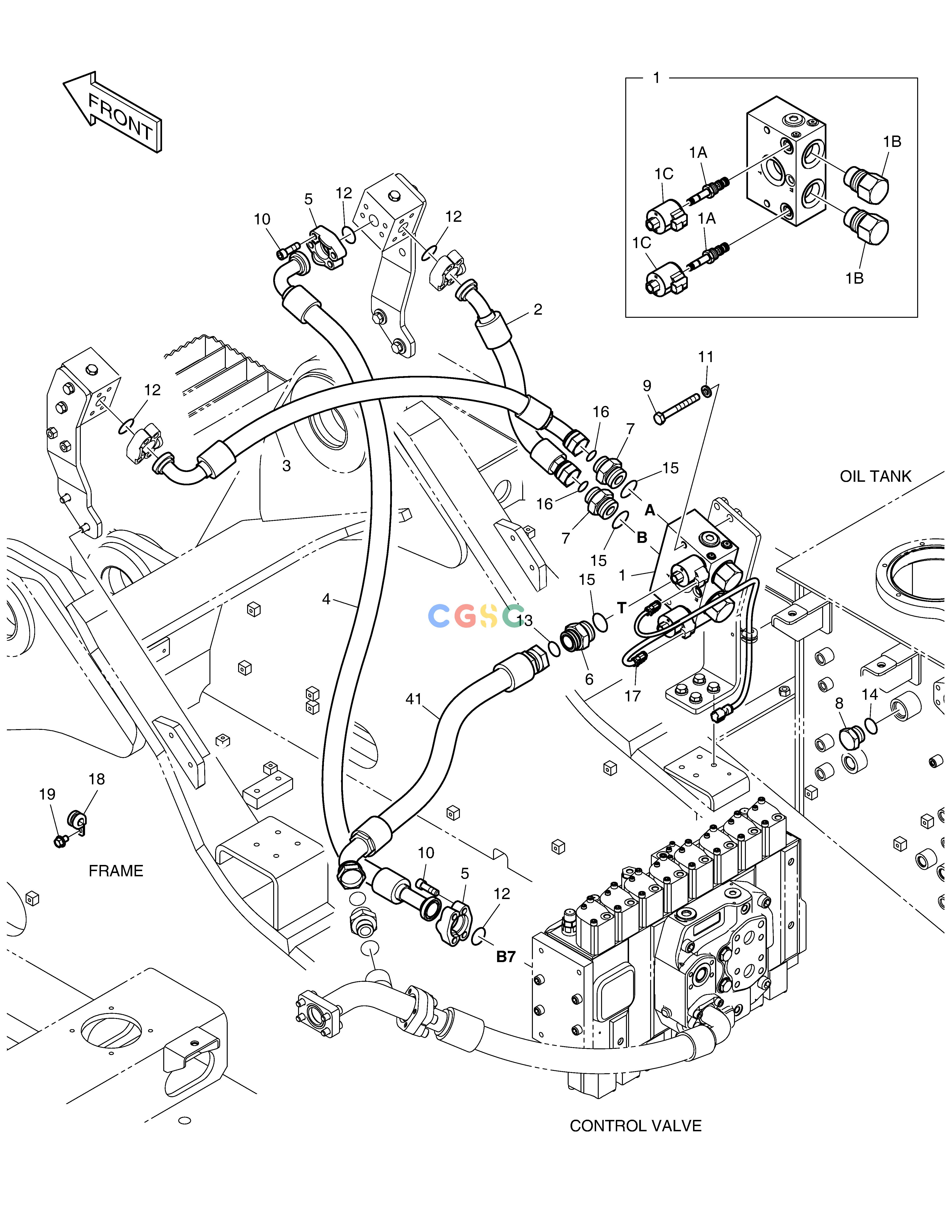 斗山零件查询MAIN PIPING - TWO WAY DX380LC-3(OCEANIA) Doosan parts catalog online