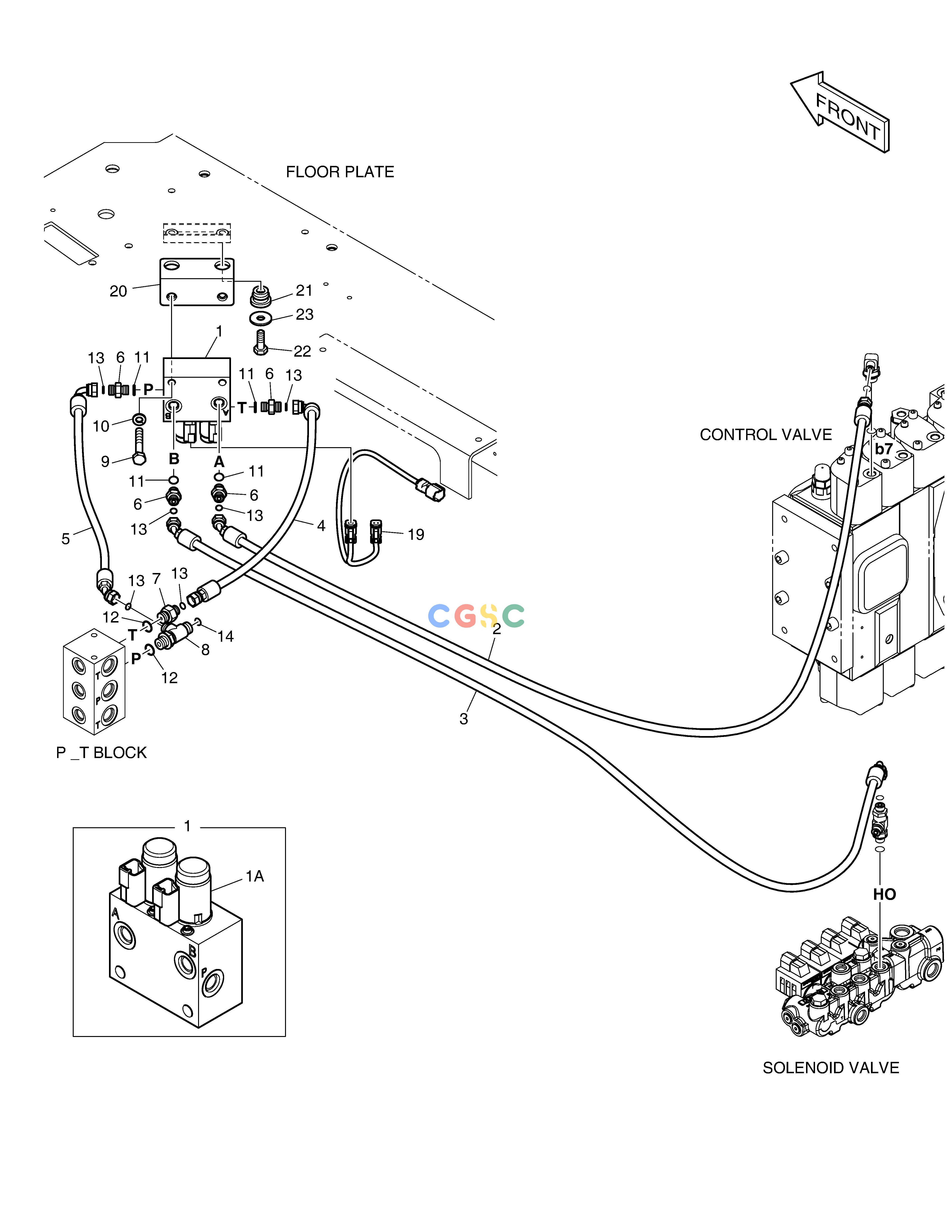 斗山零件查询PILOT PIPING(2) - TWO WAY DX380LC-3(OCEANIA) Doosan parts catalog online