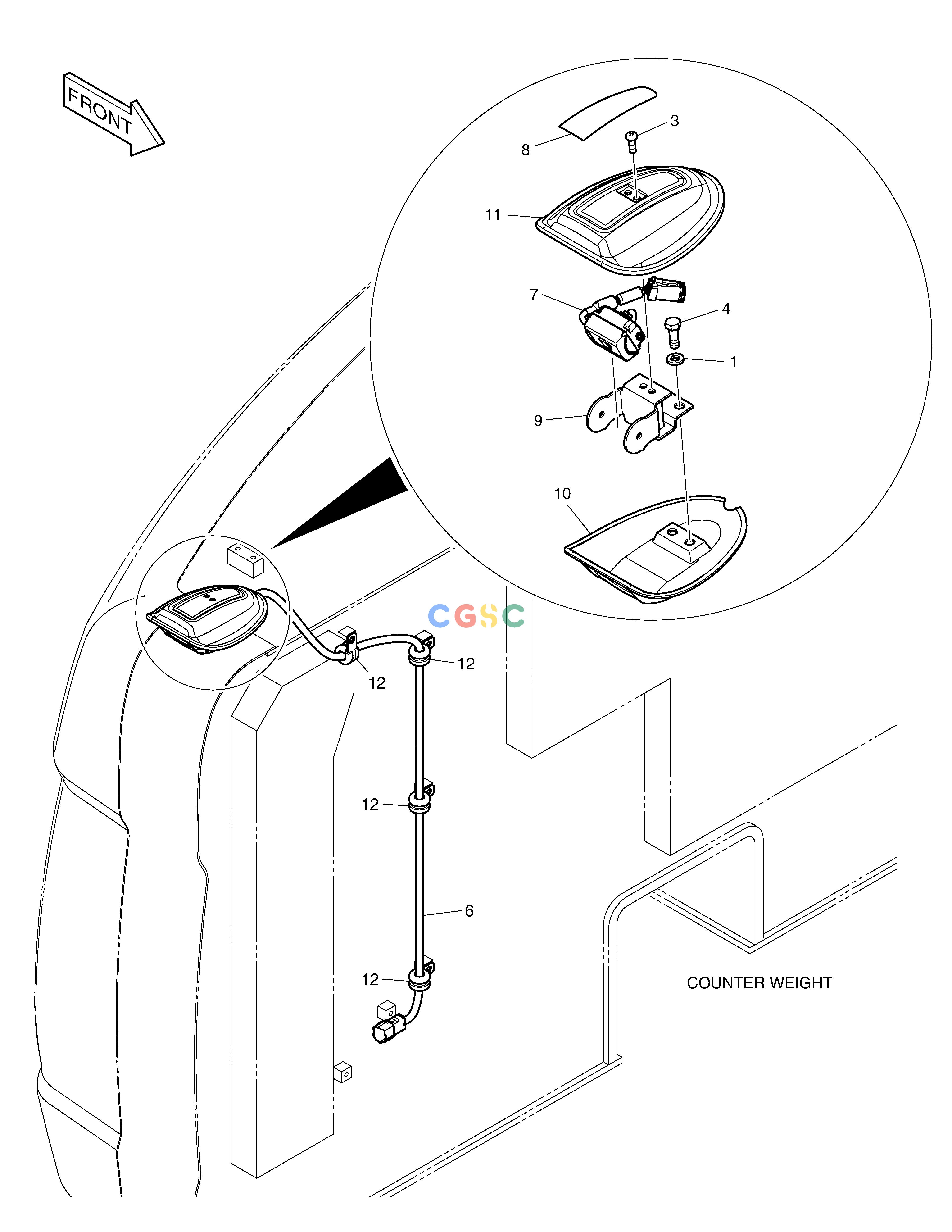 斗山零件查询SIDE VIEW CAMERA DX380LC-3(OCEANIA) Doosan parts catalog online