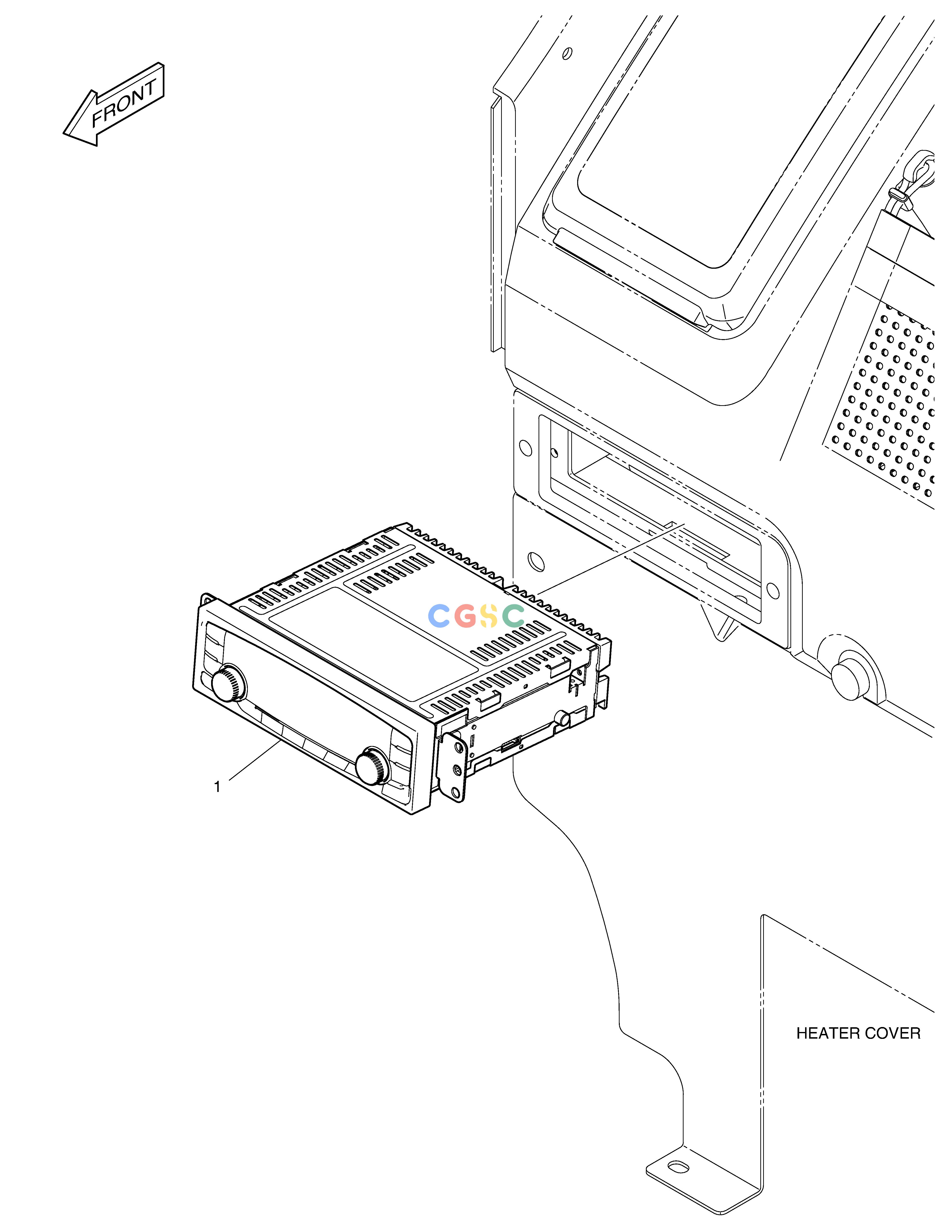 斗山零件查询RADIO DX380LC-3(OCEANIA) Doosan parts catalog online