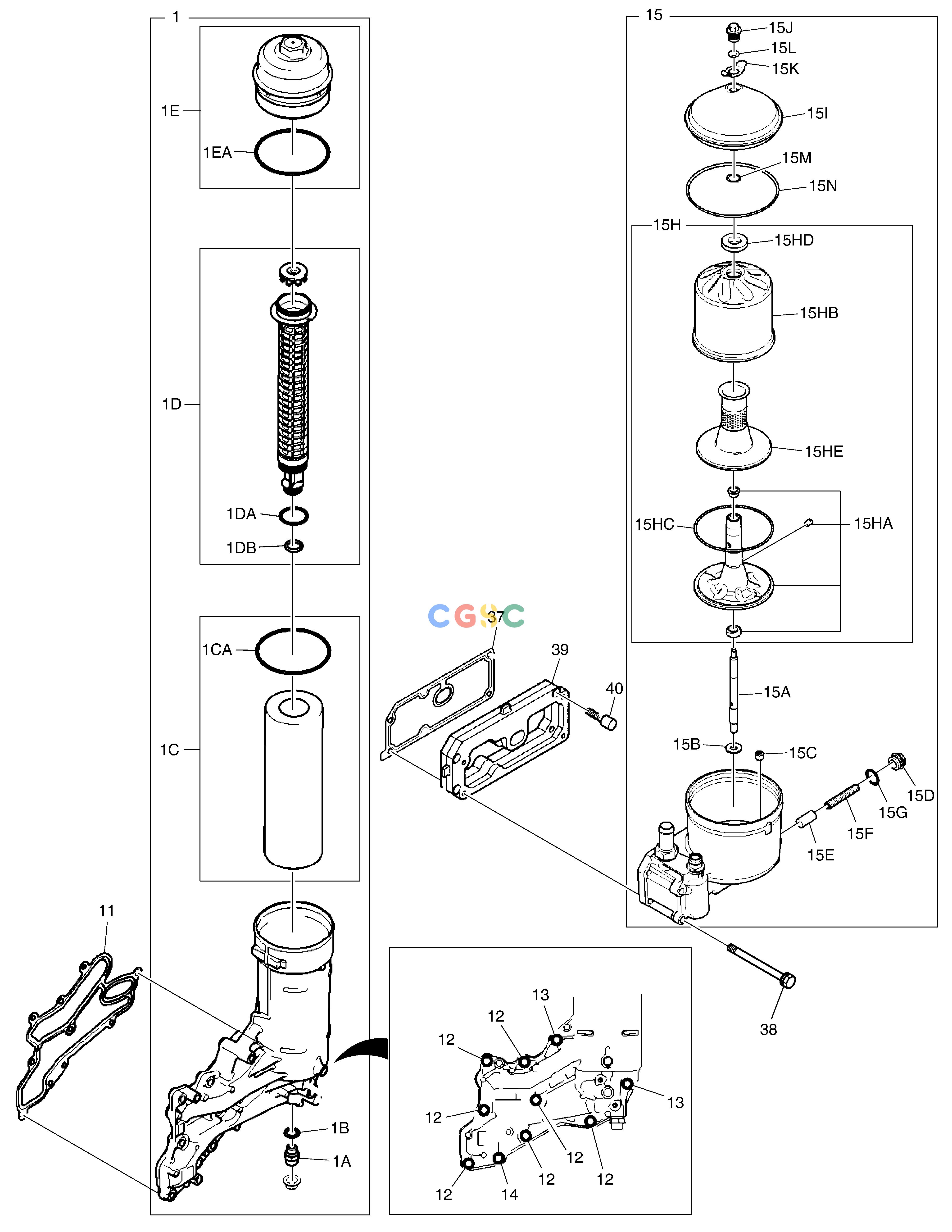 斗山零件查询OIL FILTER DX530LC-5(S/N:10001~10006) Doosan parts catalog online