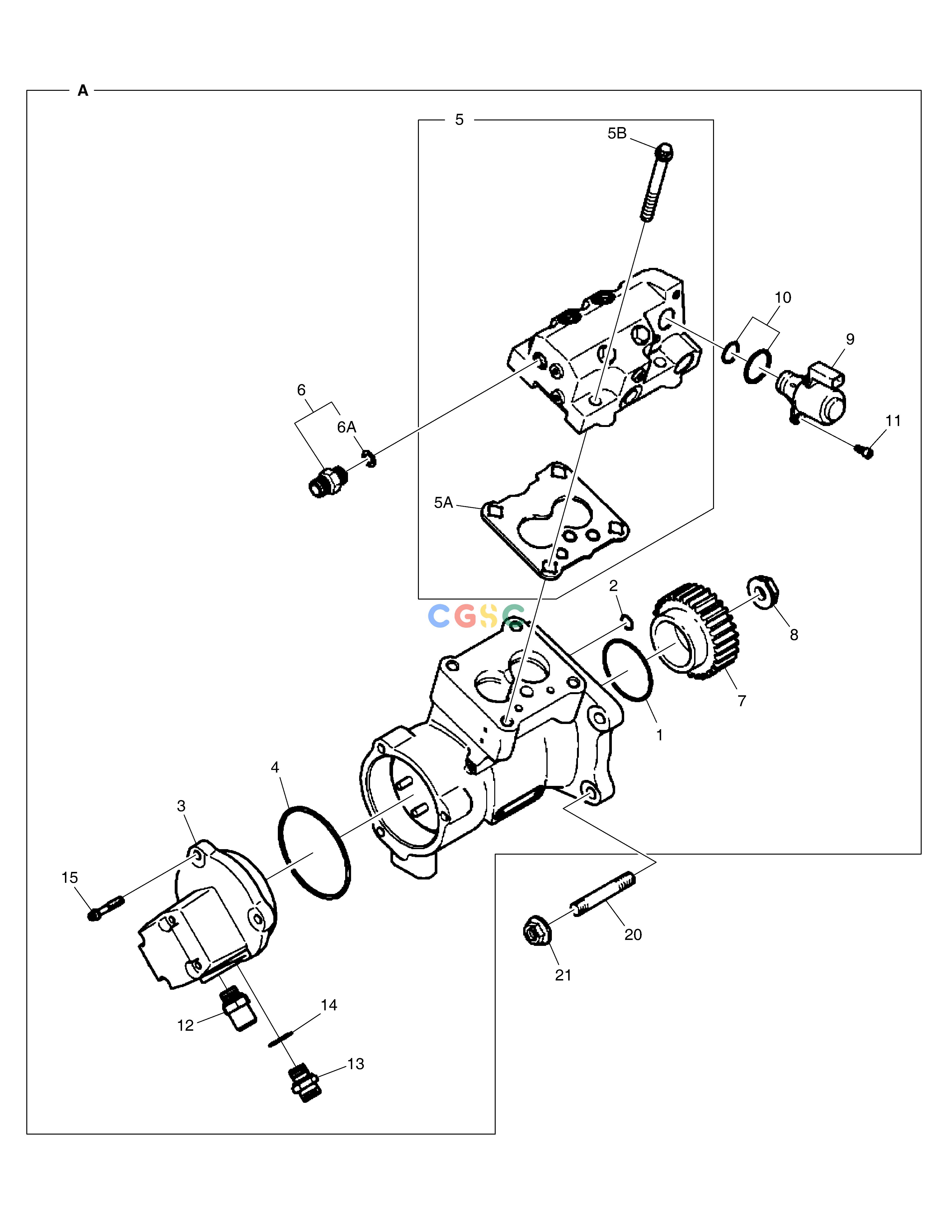 斗山零件查询FEED PUMP DX530LC-5(S/N:10001~10006) Doosan parts catalog online