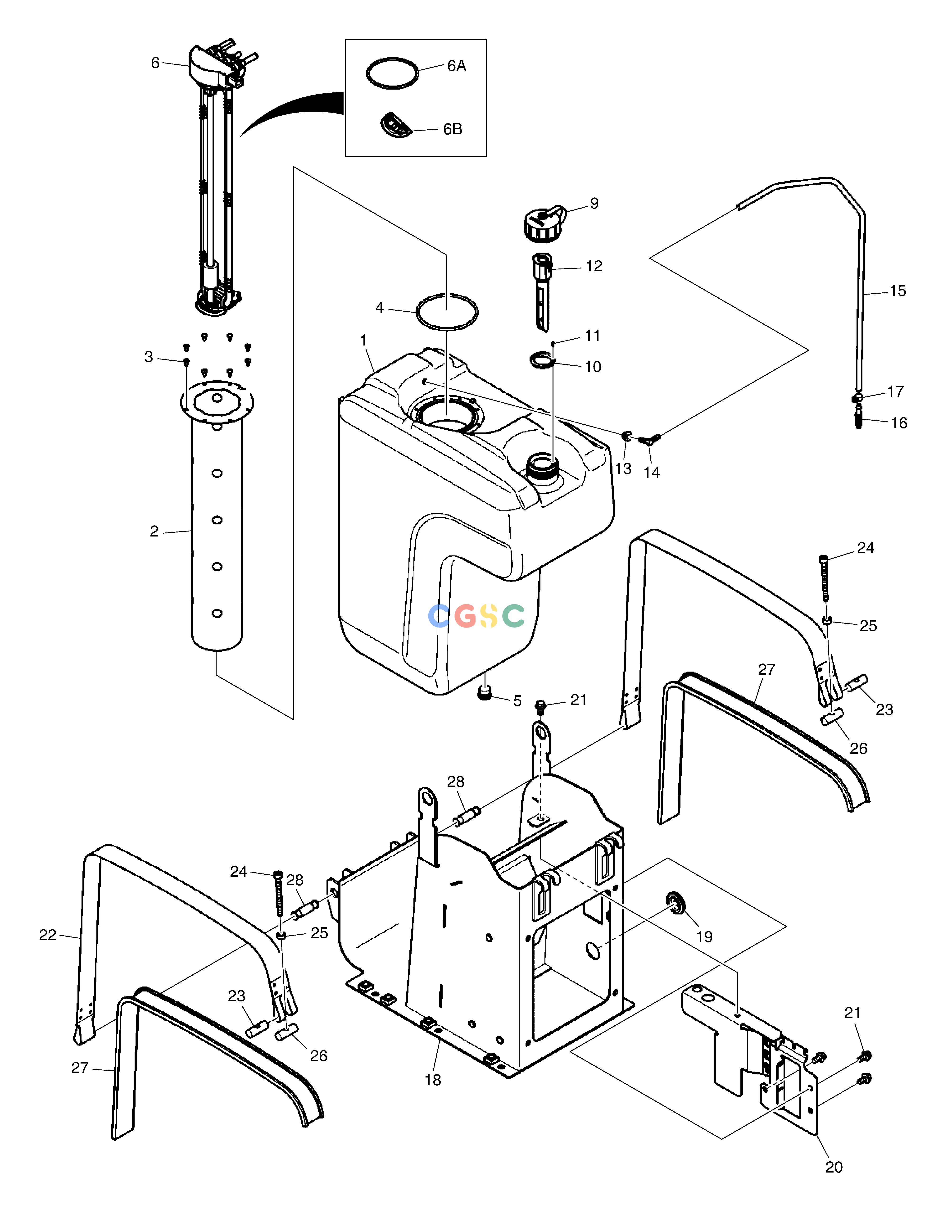 斗山零件查询REDUCTANT TANK - SCR DX530LC-5(S/N:10001~10006) Doosan parts catalog online