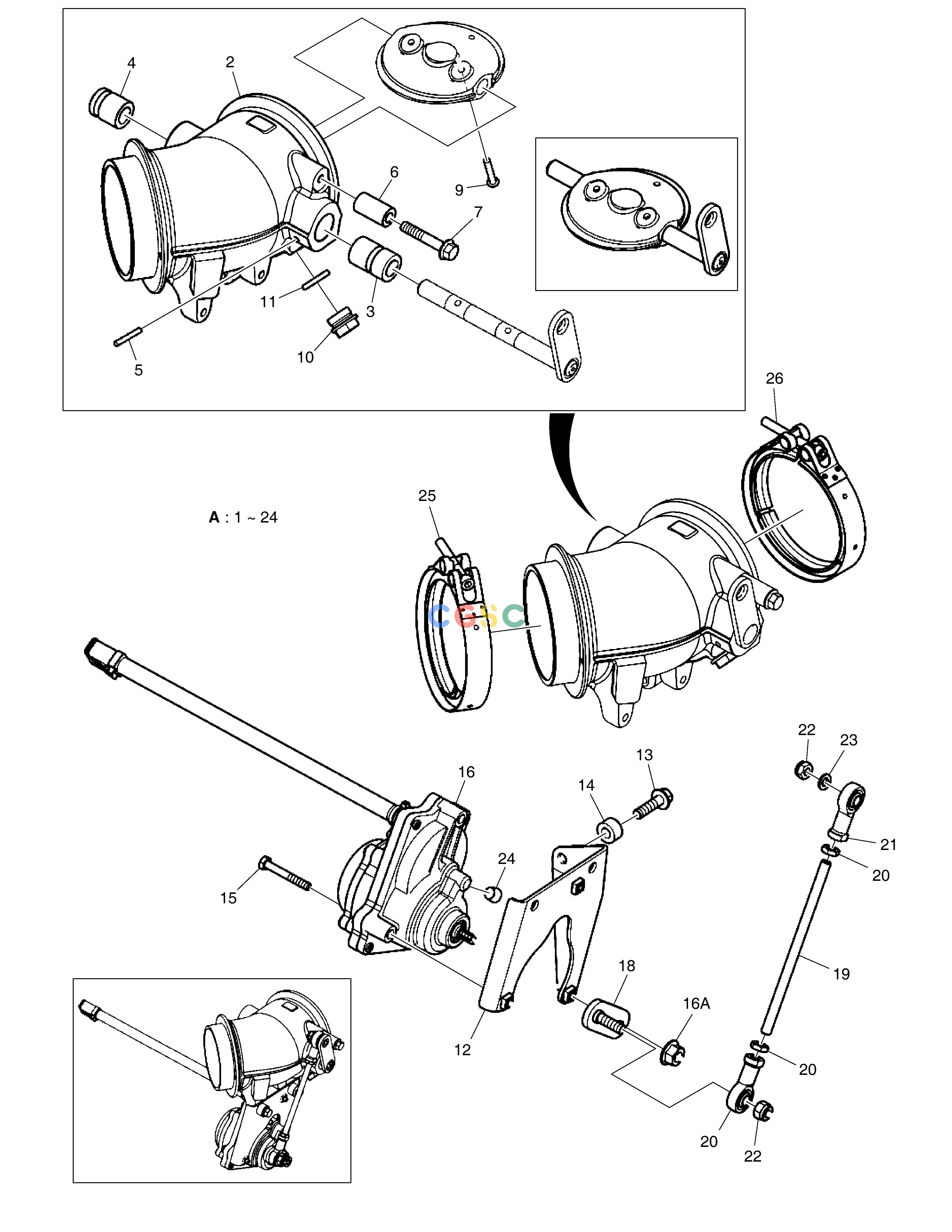 斗山零件查询EXHAUST BRAKE SYSTEM DX530LC-5(S/N:10001~10006) Doosan parts catalog online