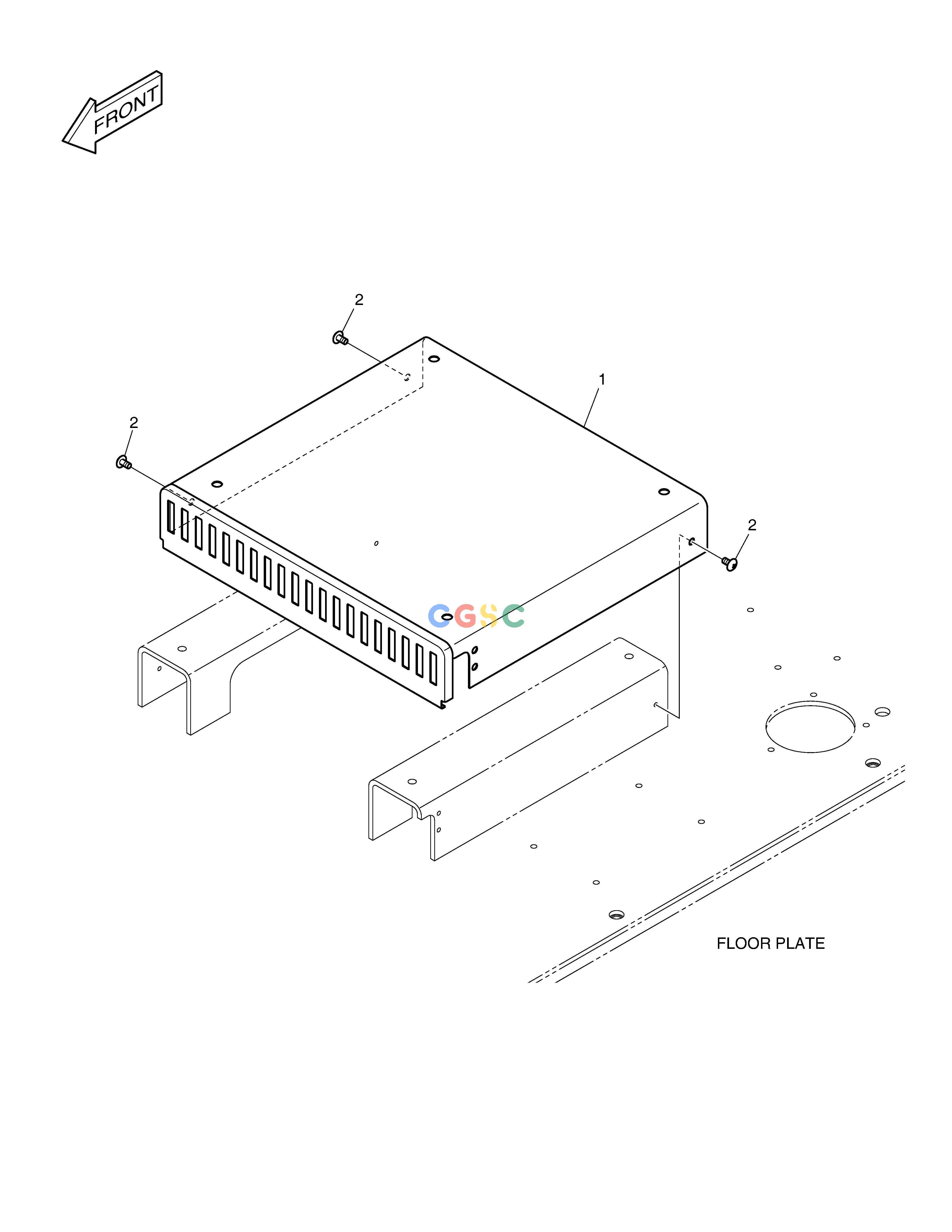 斗山零件查询SEAT PLATE DX530LC-5(S/N:10001~10006) Doosan parts catalog online