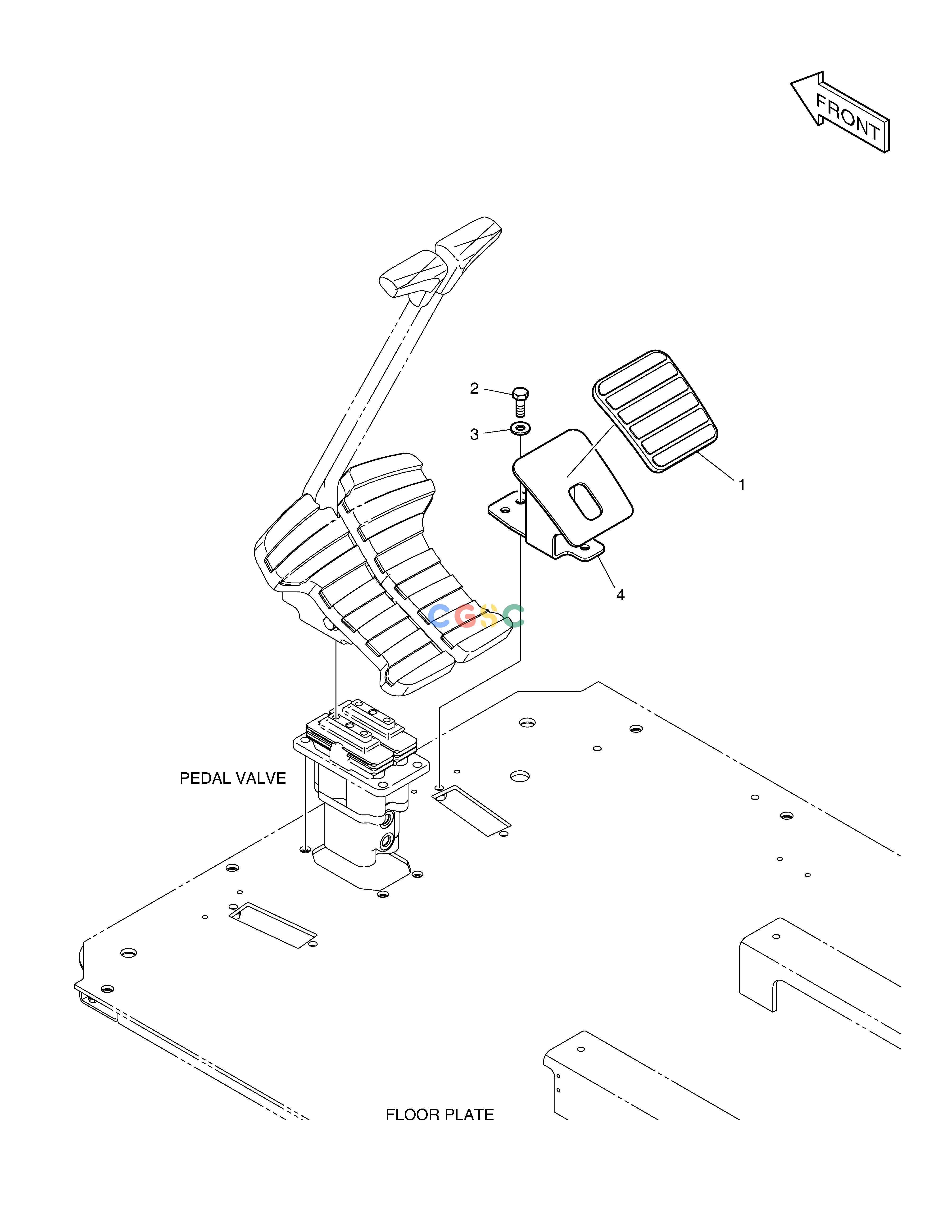 斗山零件查询FOOT REST - R.H. DX530LC-5(S/N:10001~10006) Doosan parts catalog online