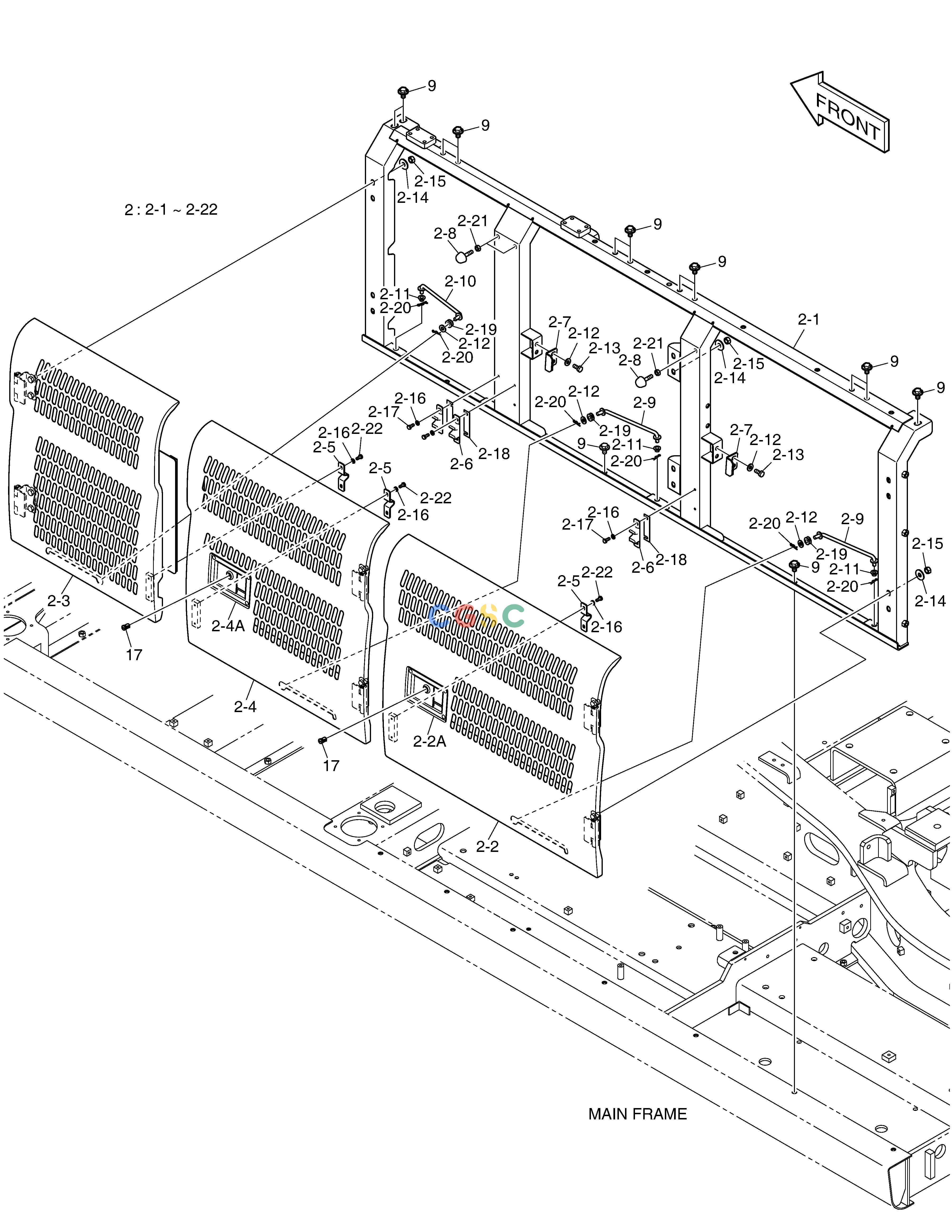 斗山零件查询SIDE DOOR - L.H DX530LC-5(S/N:10001~10006) Doosan parts catalog online