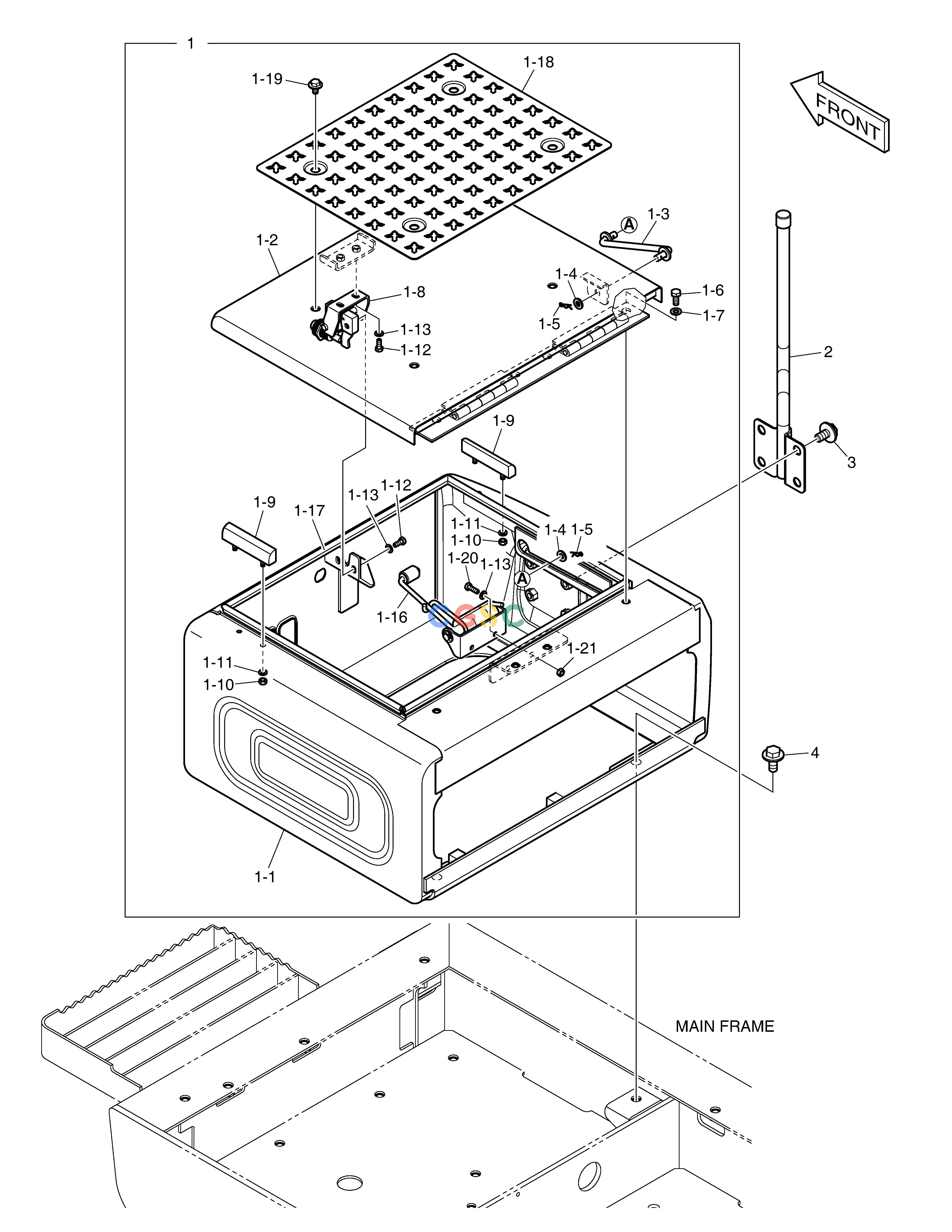 斗山零件查询BATTERY COVER DX530LC-5(S/N:10001~10006) Doosan parts catalog online
