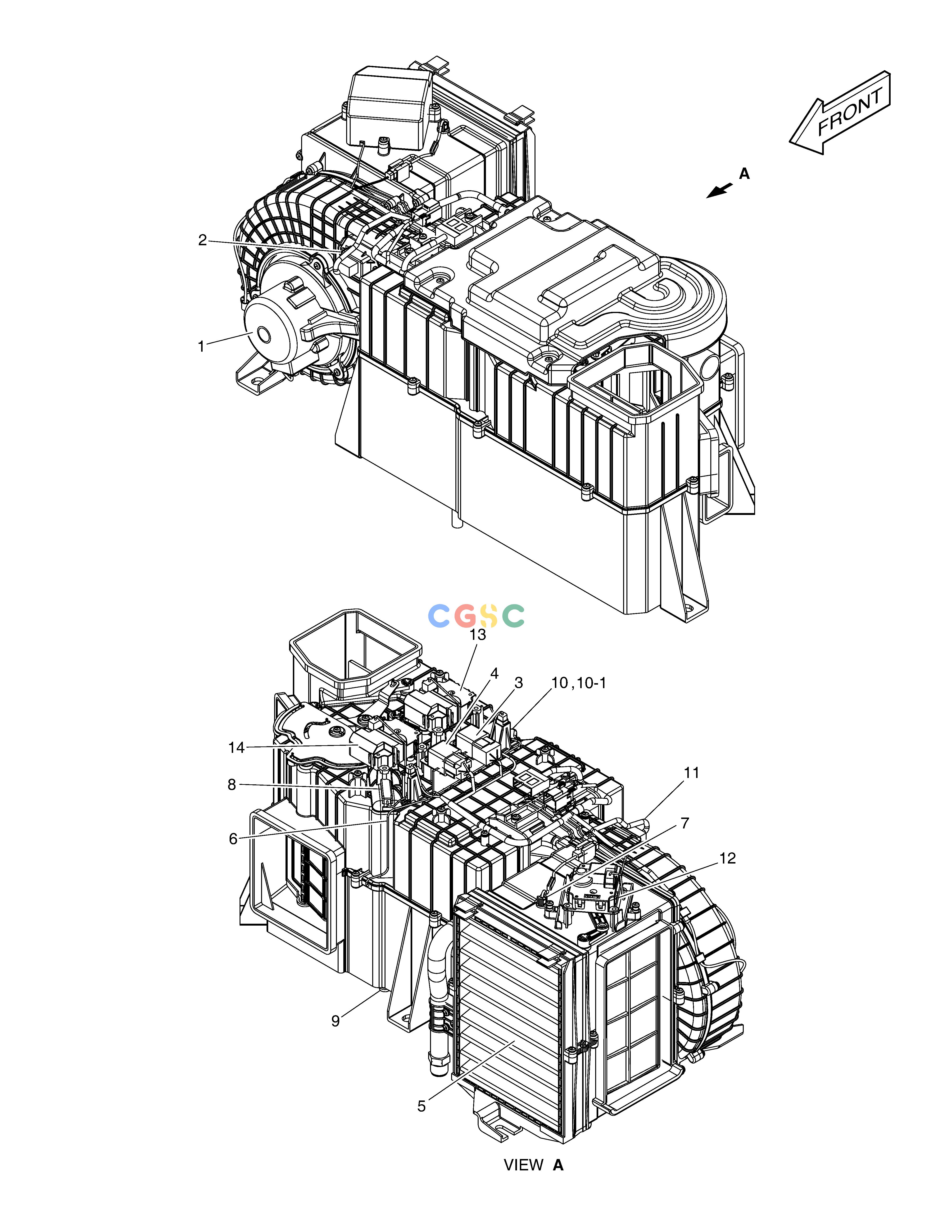 斗山零件查询AIRCON UNIT DX530LC-5(S/N:10001~10006) Doosan parts catalog online