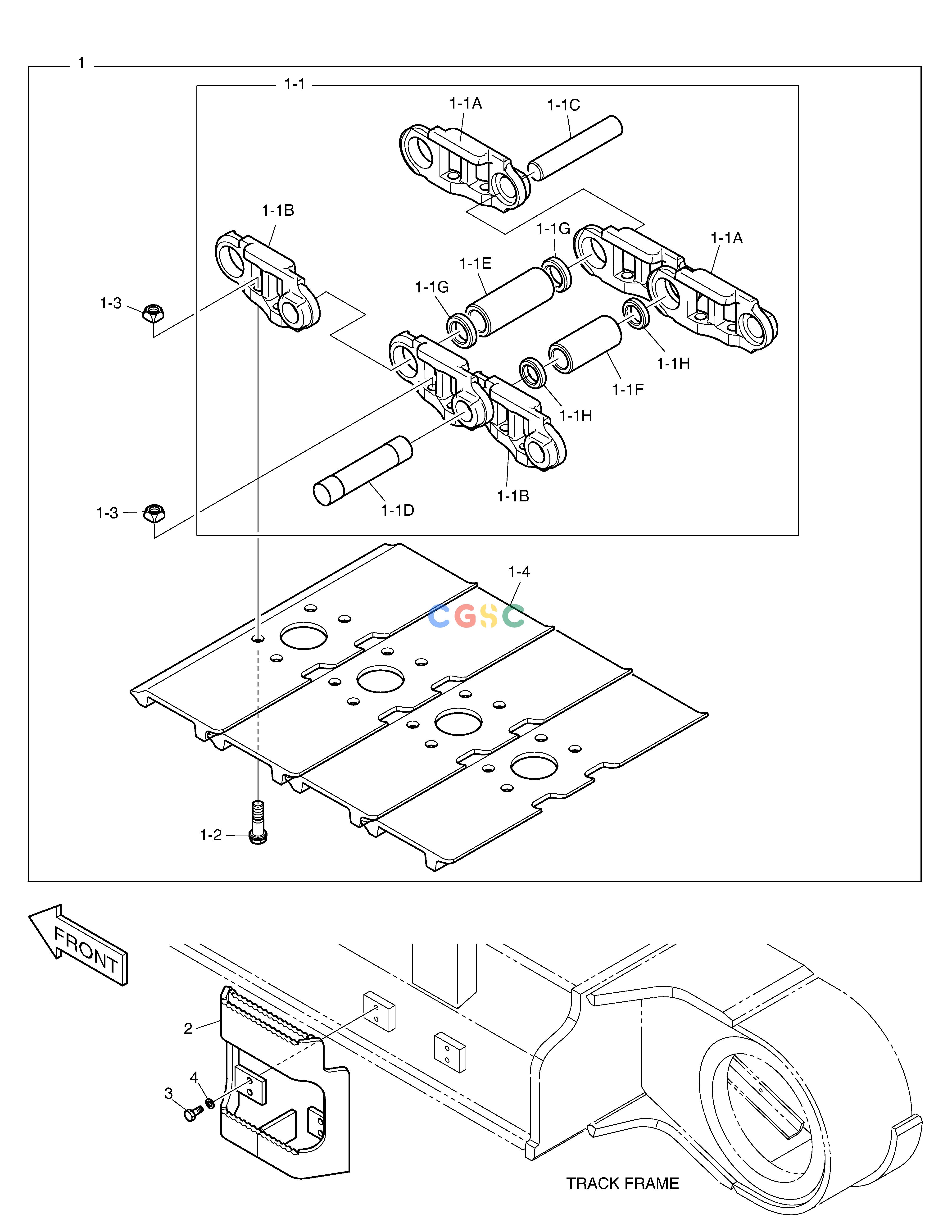 斗山零件查询TRACK SHOE-600G(DOUBLE GROUSER) DX530LC-5(S/N:10001~10006) Doosan parts catalog online