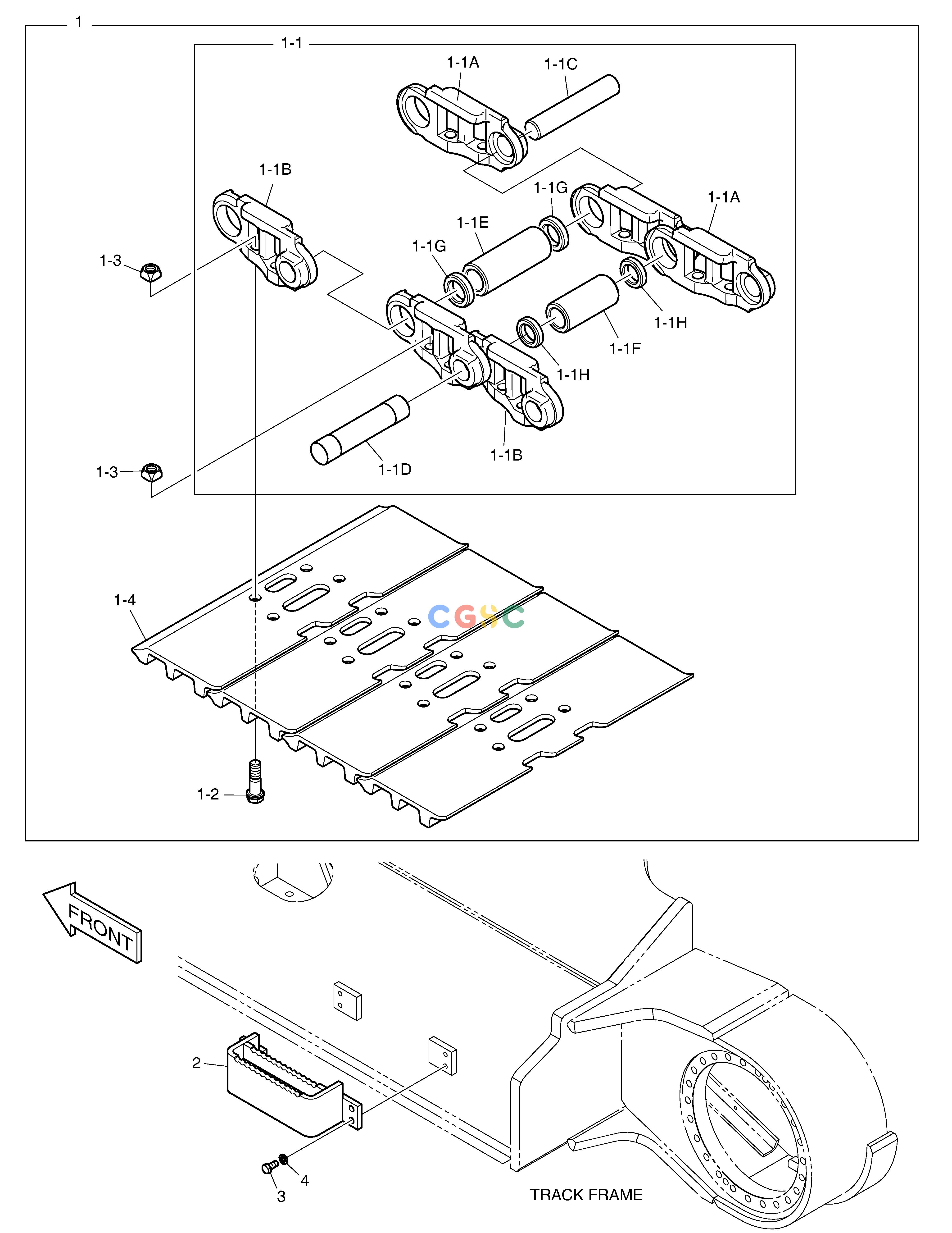 斗山零件查询TRACK SHOE - 750G(FIXED TRACK) DX530LC-5(S/N:10001~10006) Doosan parts catalog online