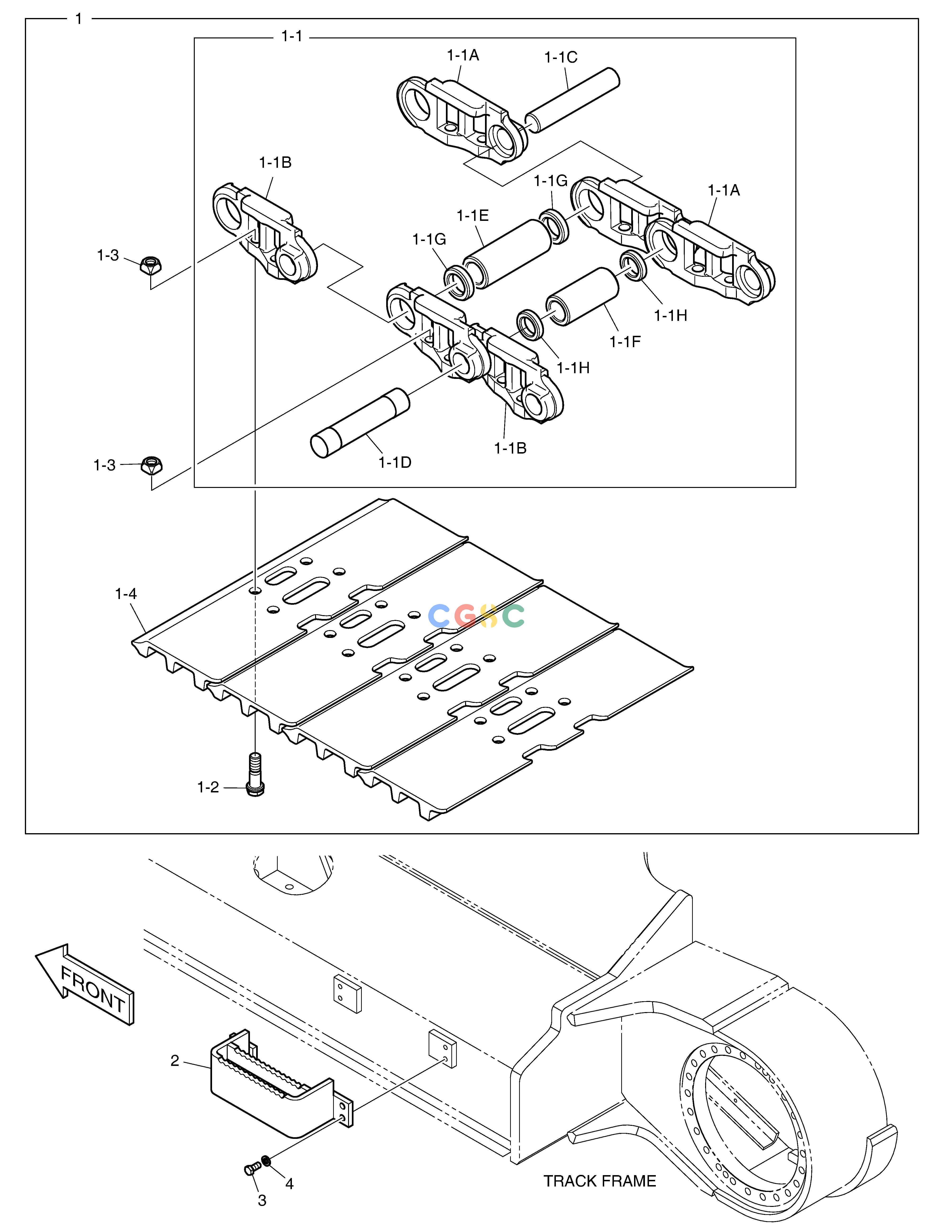 斗山零件查询TRACK SHOE - 800G(FIXED TRACK) DX530LC-5(S/N:10001~10006) Doosan parts catalog online