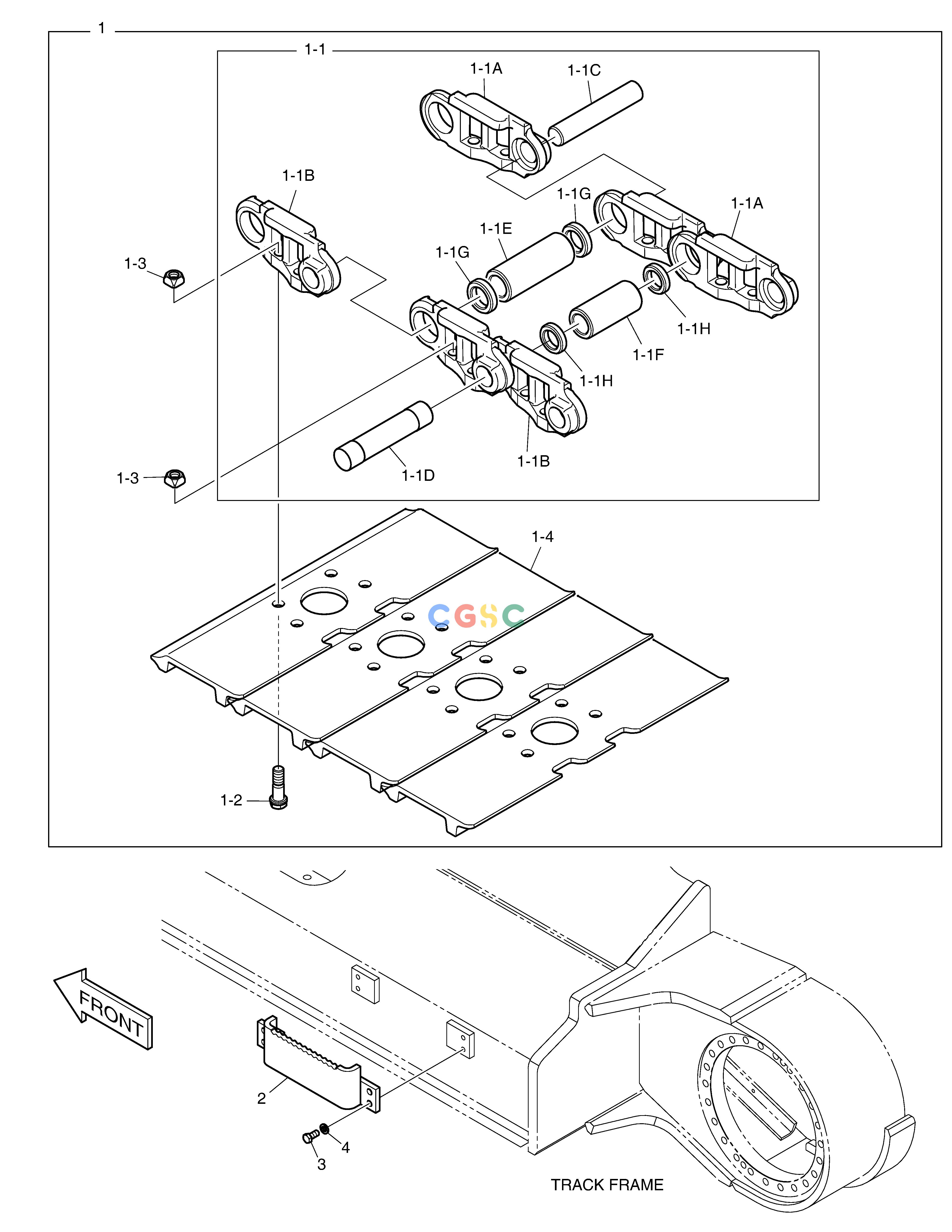斗山零件查询TRACK SHOE - 600G(DOUBLE GROUSER) DX530LC-5(S/N:10001~10006) Doosan parts catalog online