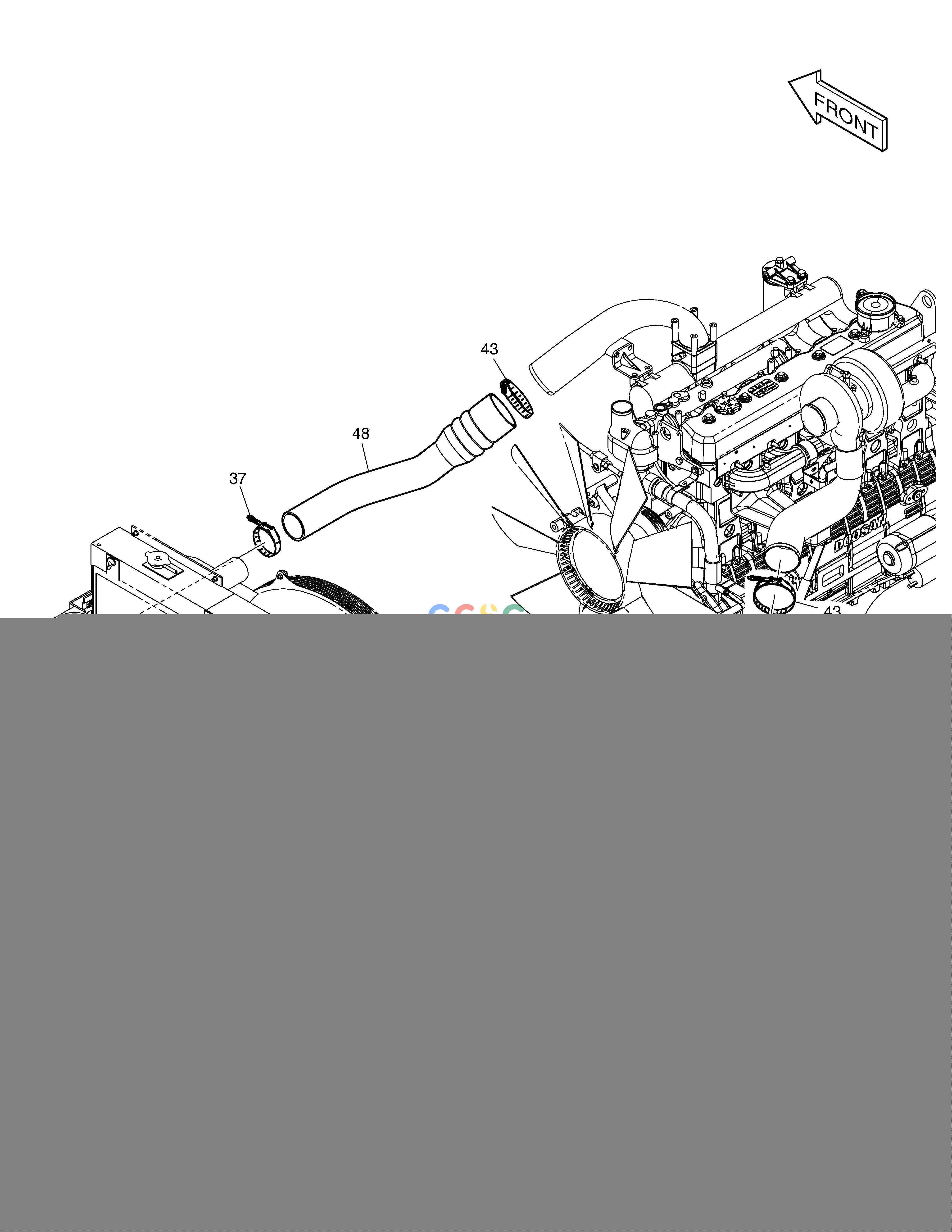 斗山零件查询CAC PIPING DX360LCA(S/N:5950~) Doosan parts catalog online