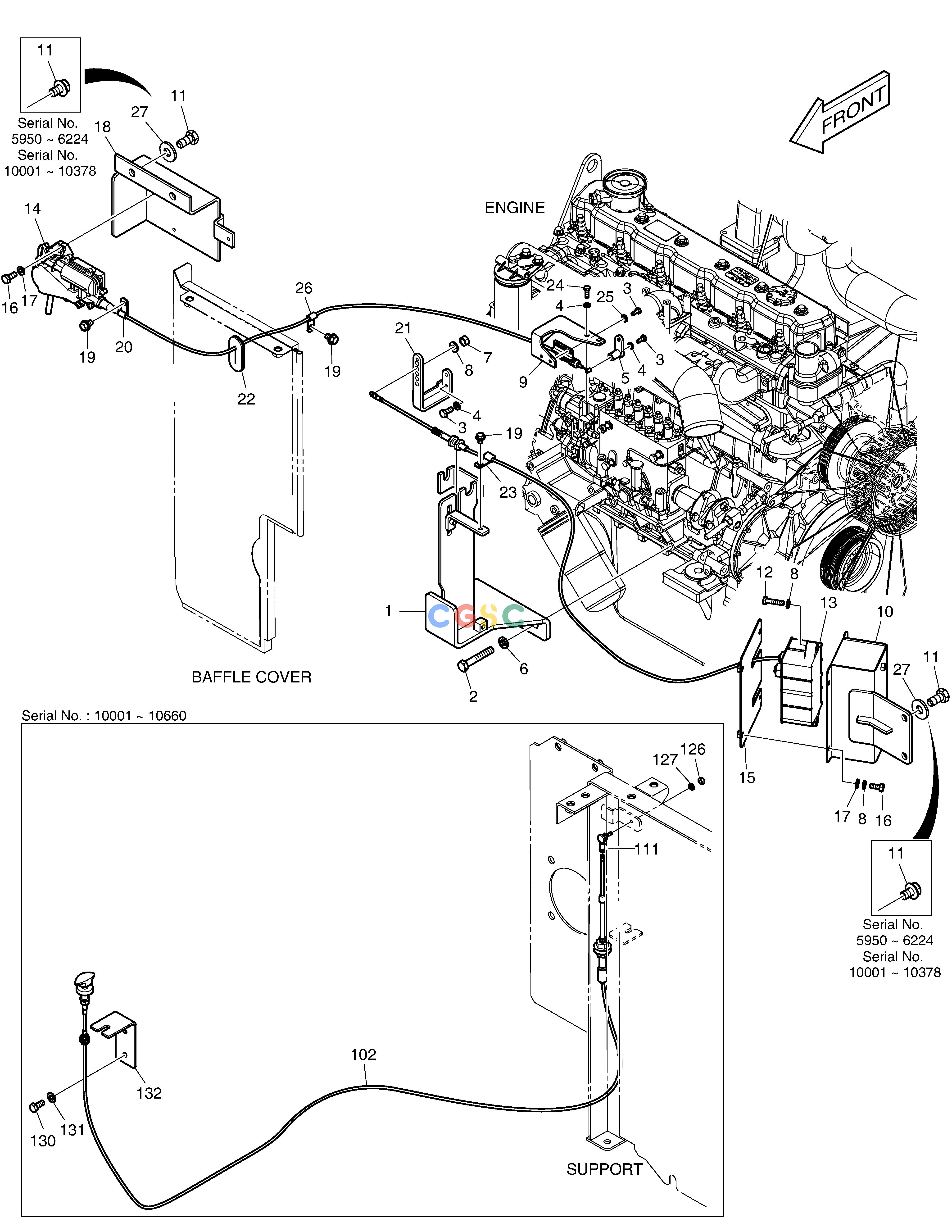 斗山零件查询ENGINE CONTROL DX360LCA(S/N:5950~) Doosan parts catalog online