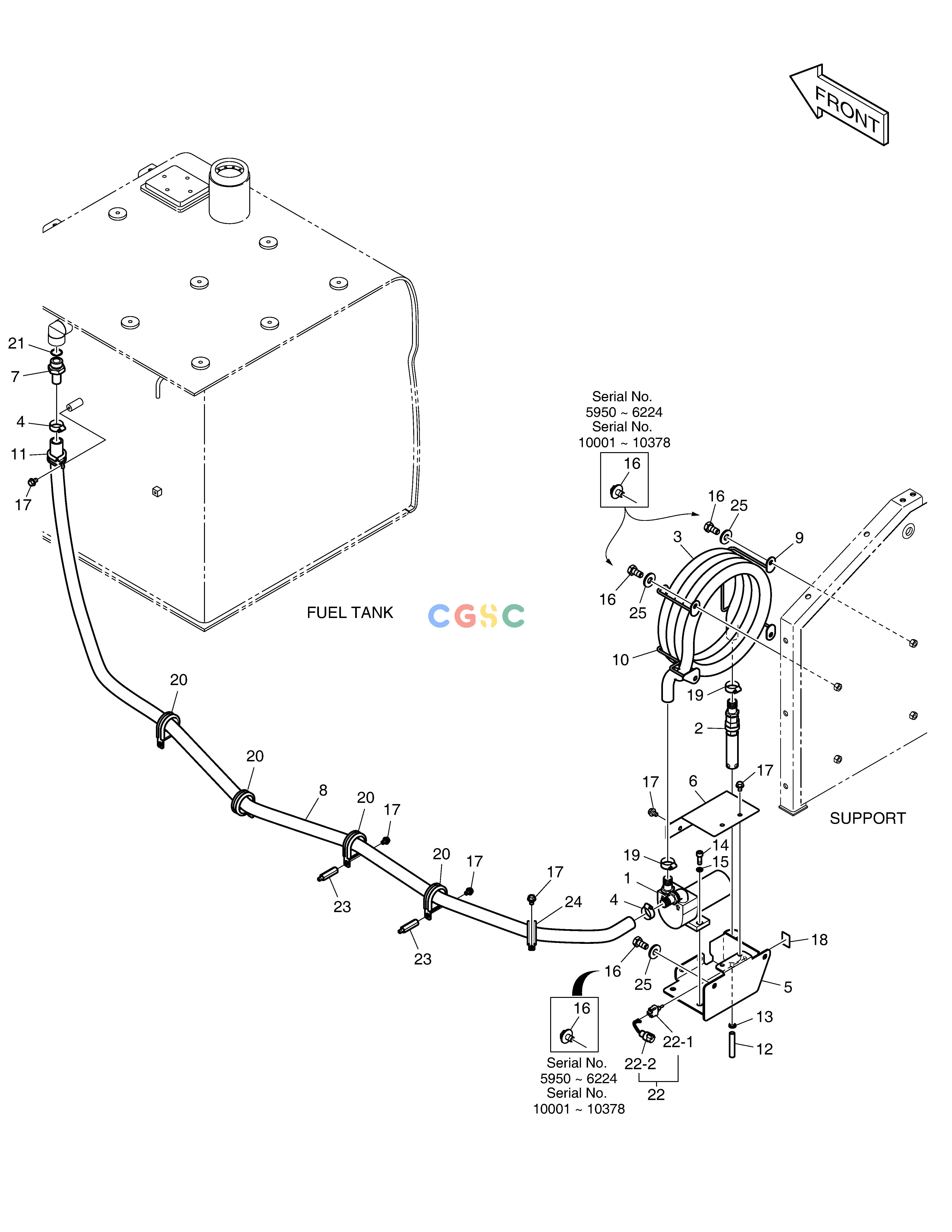 斗山零件查询FUEL FILLER PUMP DX360LCA(S/N:5950~) Doosan parts catalog online