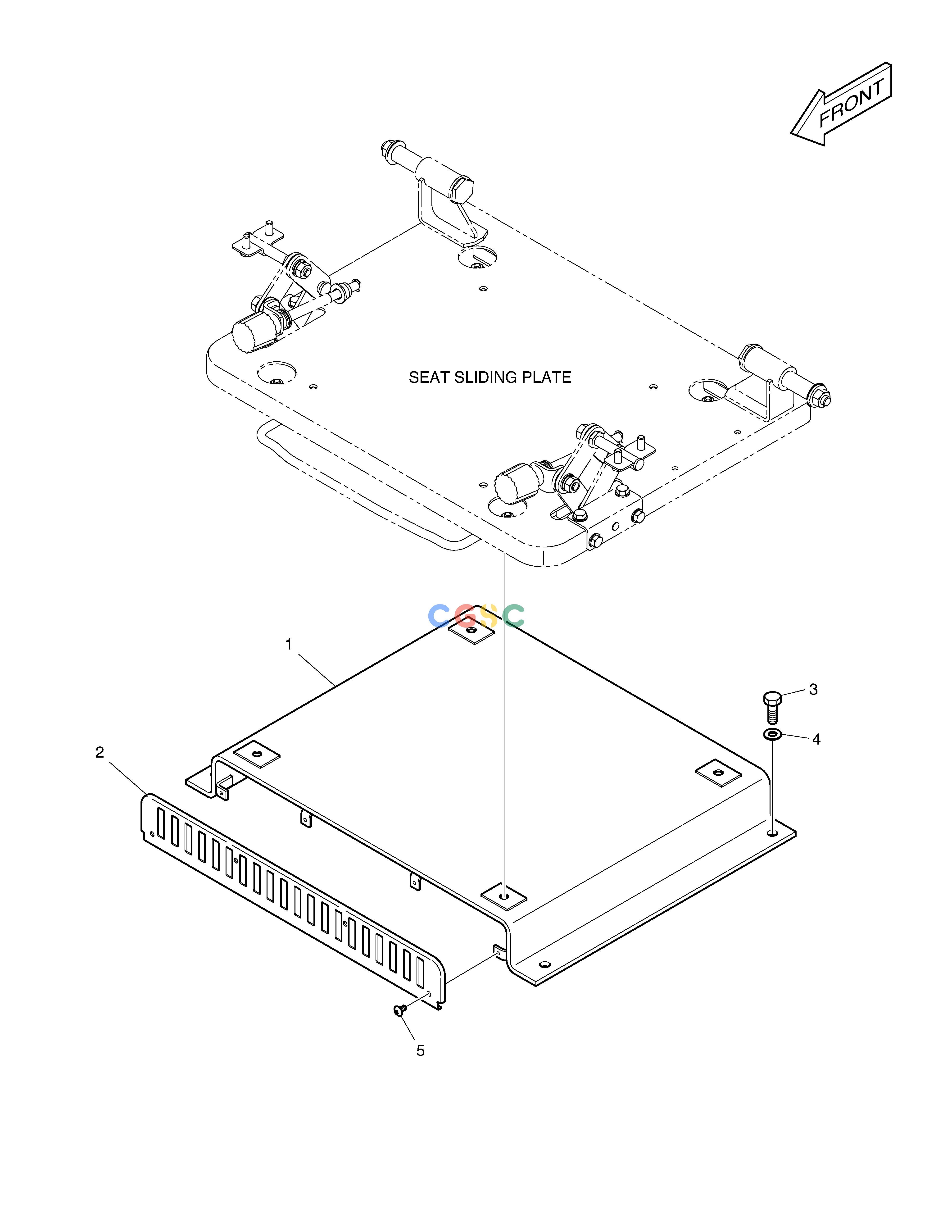 斗山零件查询SEAT PLATE DX360LCA(S/N:5950~) Doosan parts catalog online