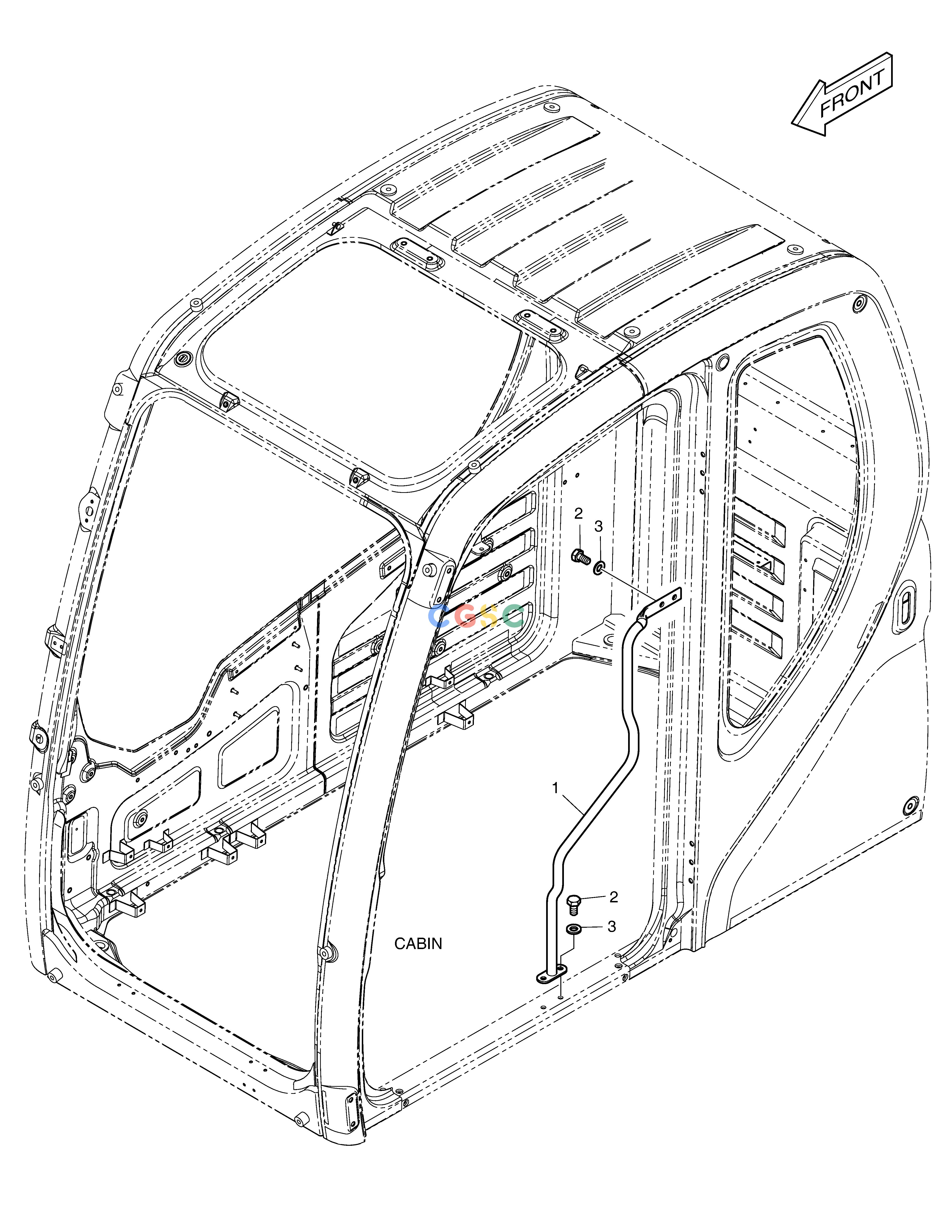 斗山零件查询HANDLE - CABIN DX360LCA(S/N:5950~) Doosan parts catalog online