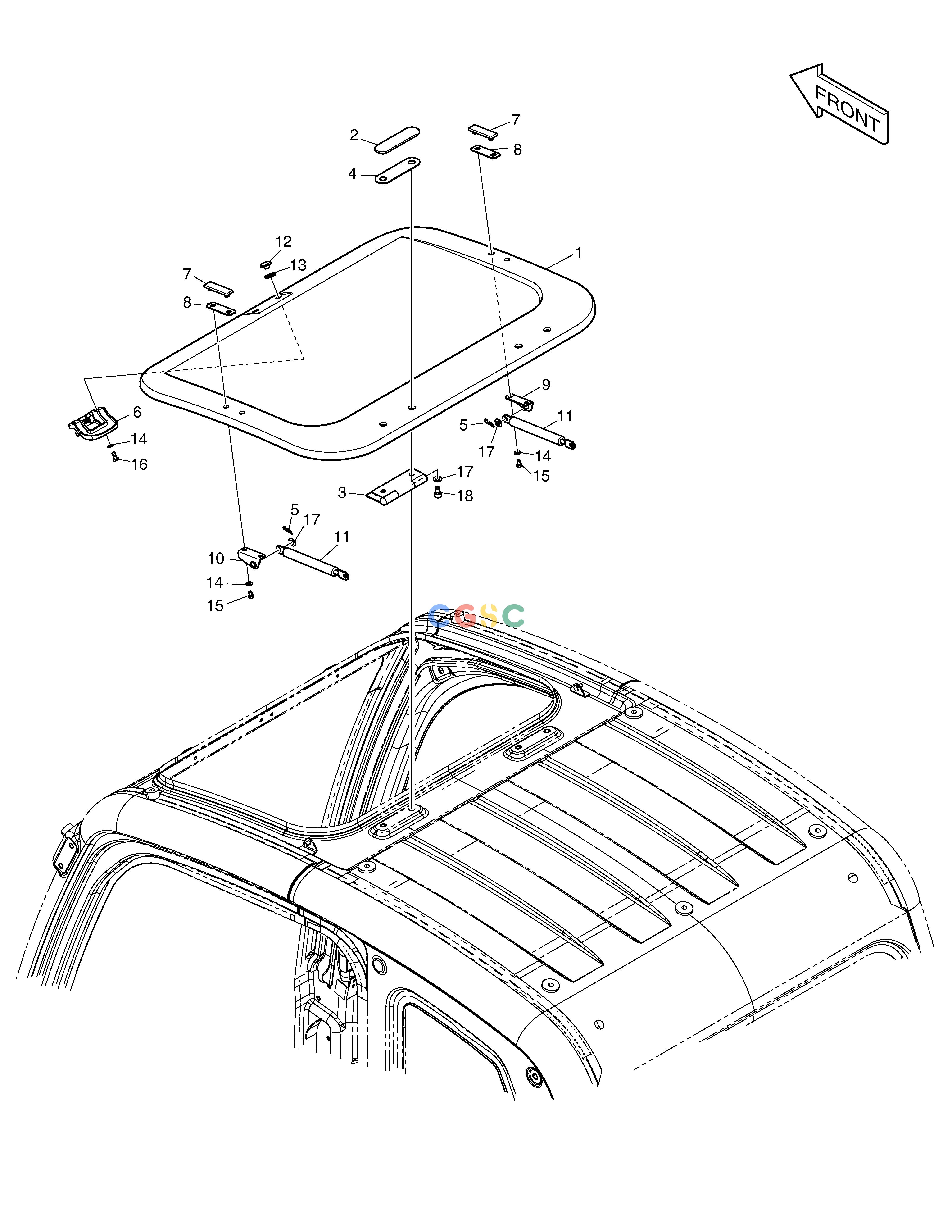斗山零件查询ROOF COVER DX360LCA(S/N:5950~) Doosan parts catalog online