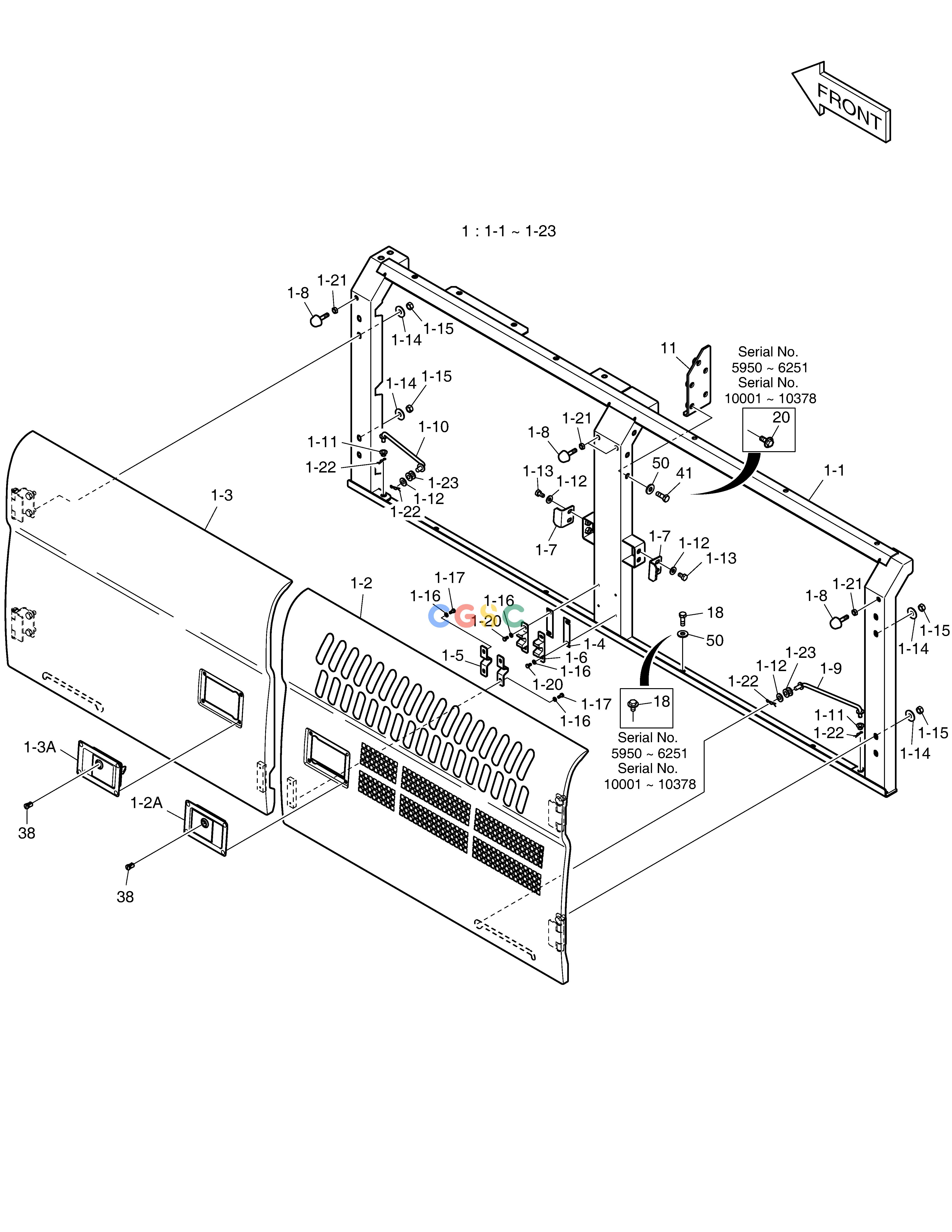 斗山零件查询SIDE DOOR - L.H DX360LCA(S/N:5950~) Doosan parts catalog online