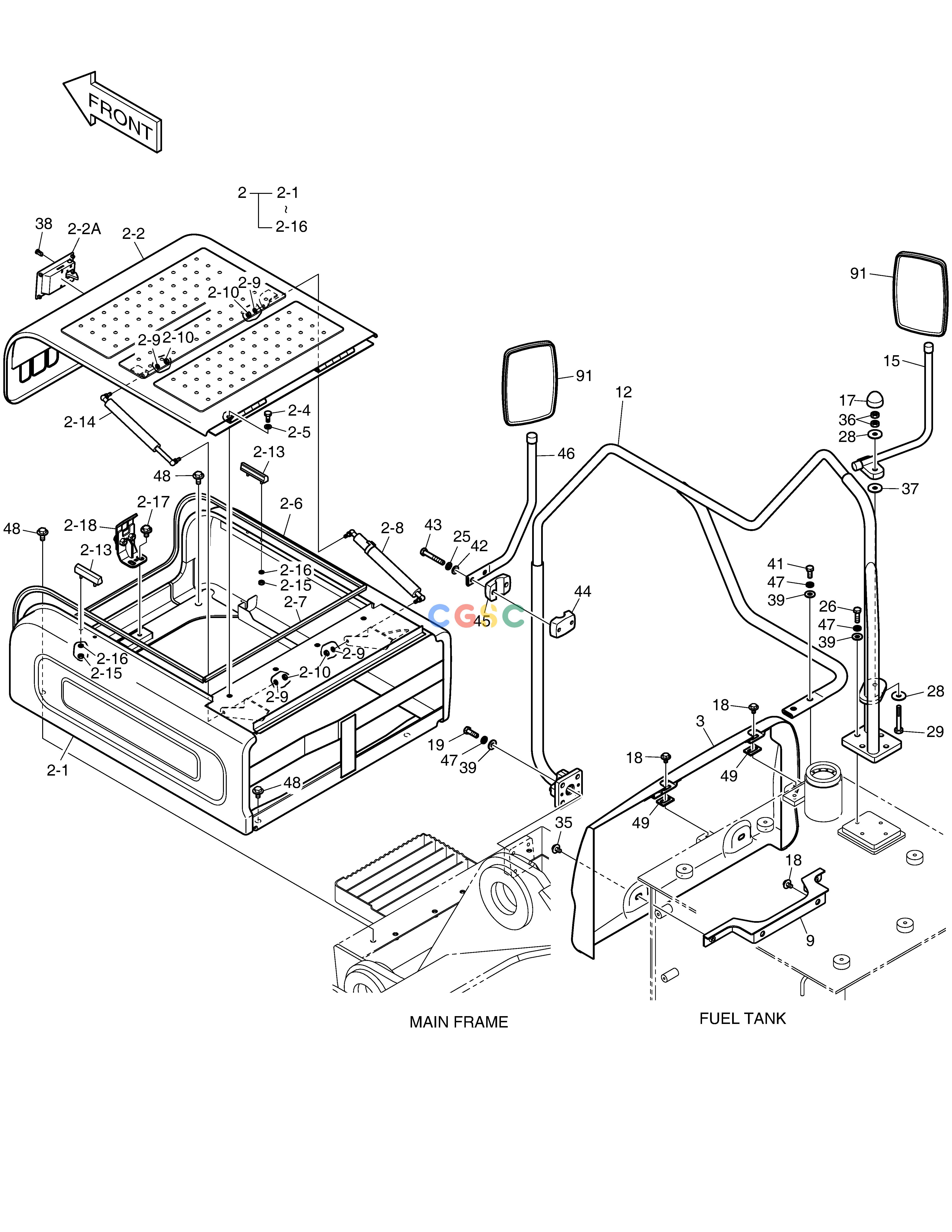斗山零件查询BATTERY COVER DX360LCA(S/N:5950~) Doosan parts catalog online