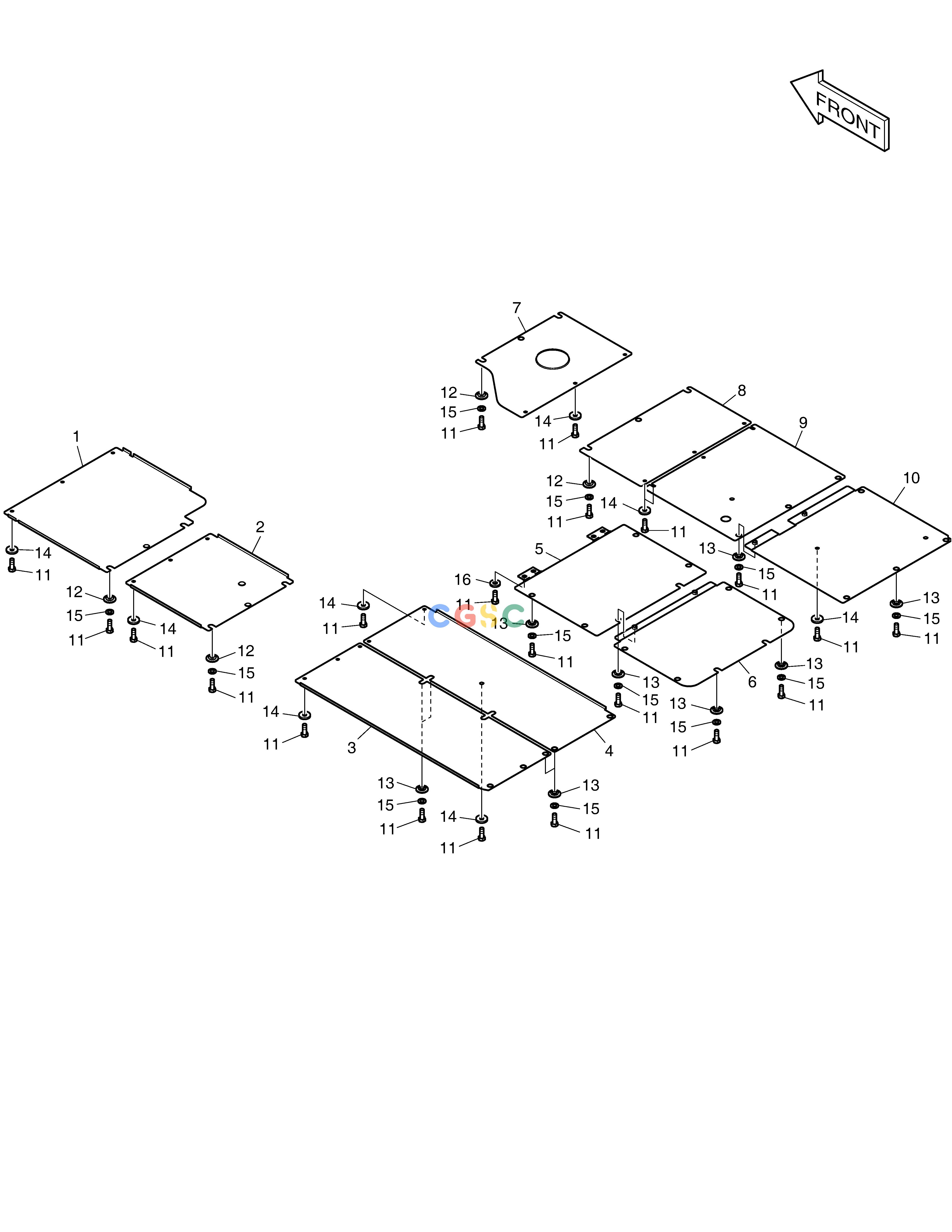 斗山零件查询UNDER COVER DX360LCA(S/N:5950~) Doosan parts catalog online