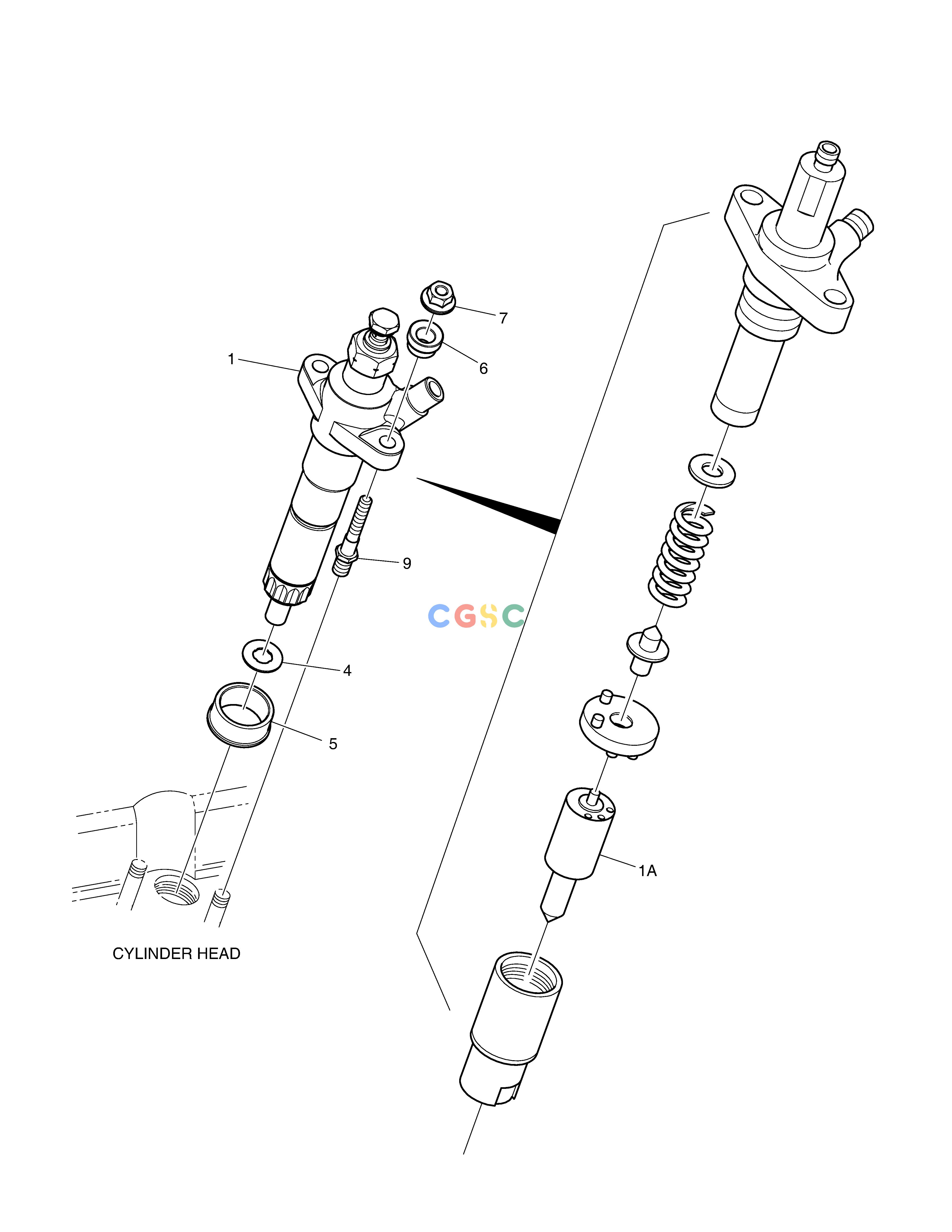 斗山零件查询NOZZLE & HOLDER DX360LCA(S/N:5950~) Doosan parts catalog online