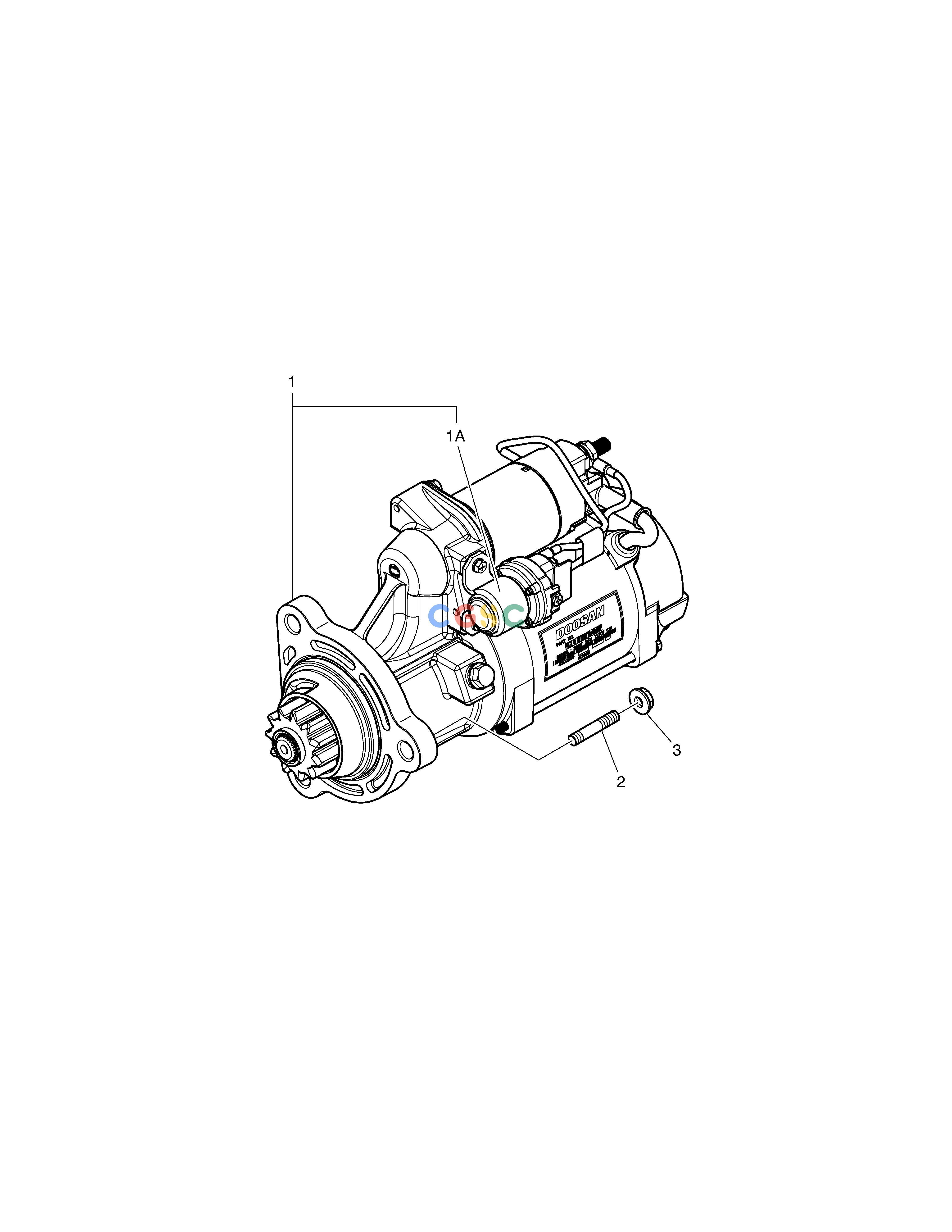 斗山零件查询STARTER DX360LCA(S/N:5950~) Doosan parts catalog online