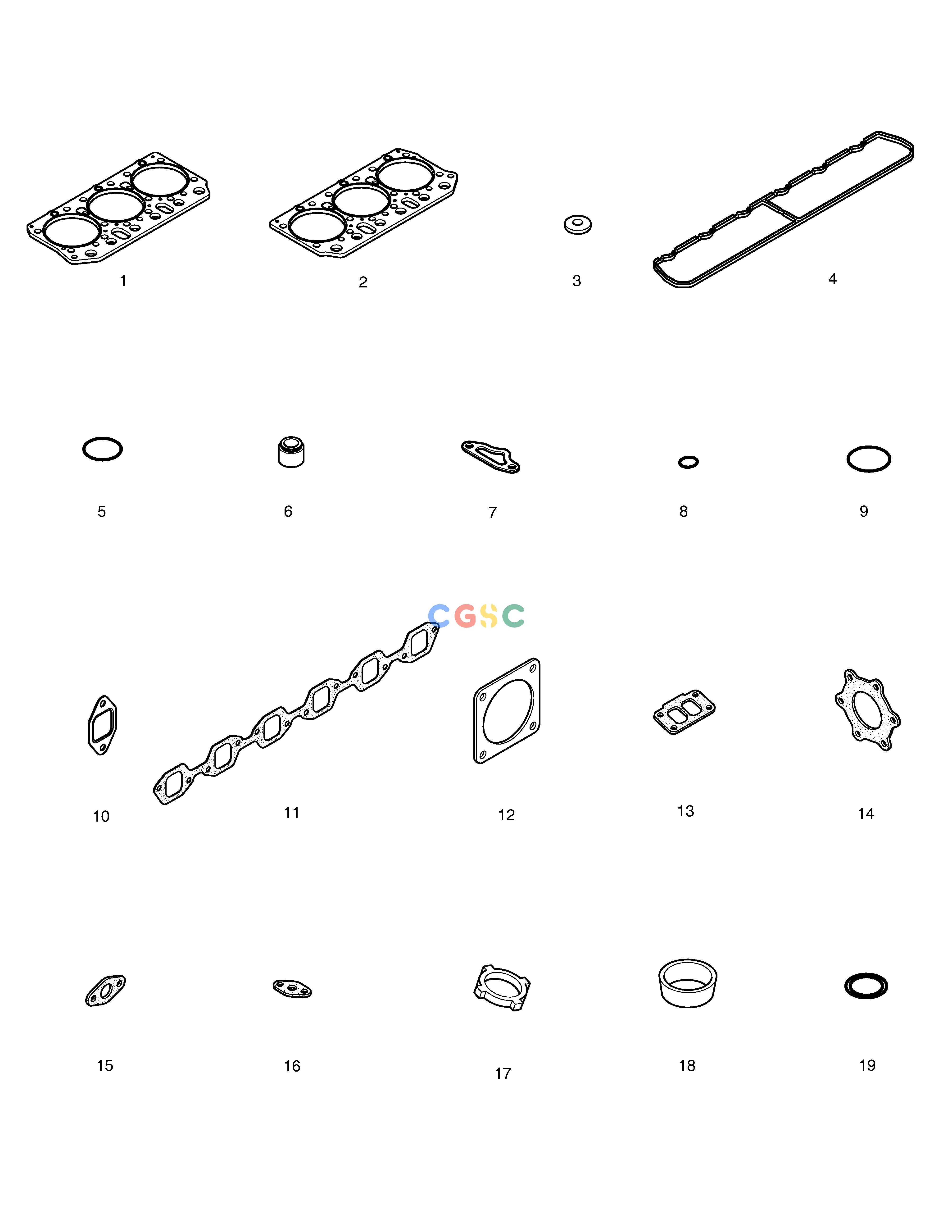 斗山零件查询OVER HAUL GASKET KIT-TOP DX360LCA(S/N:5950~) Doosan parts catalog online