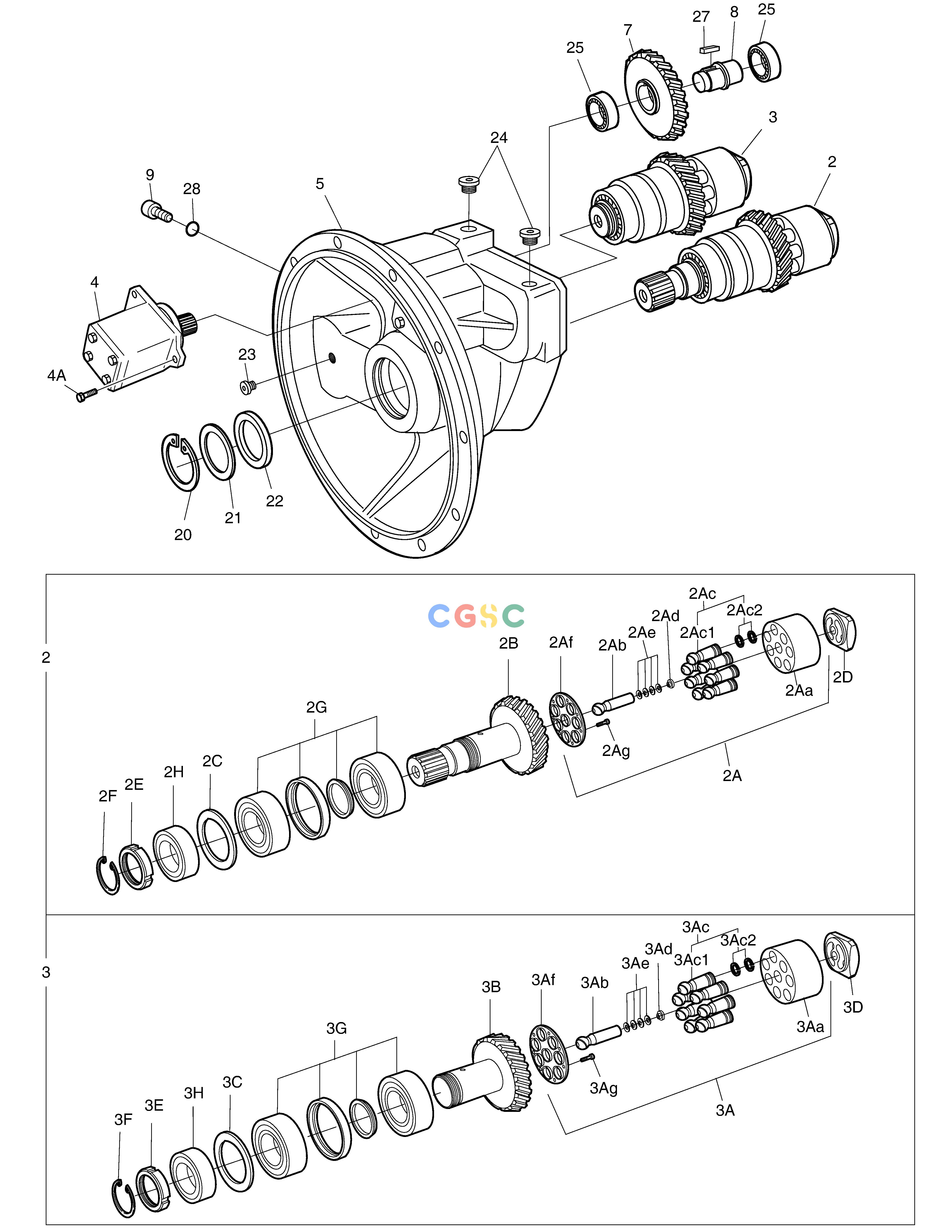 斗山零件查询MAIN PUMP - ROTARY GROUP DX360LCA(S/N:5950~) Doosan parts catalog online