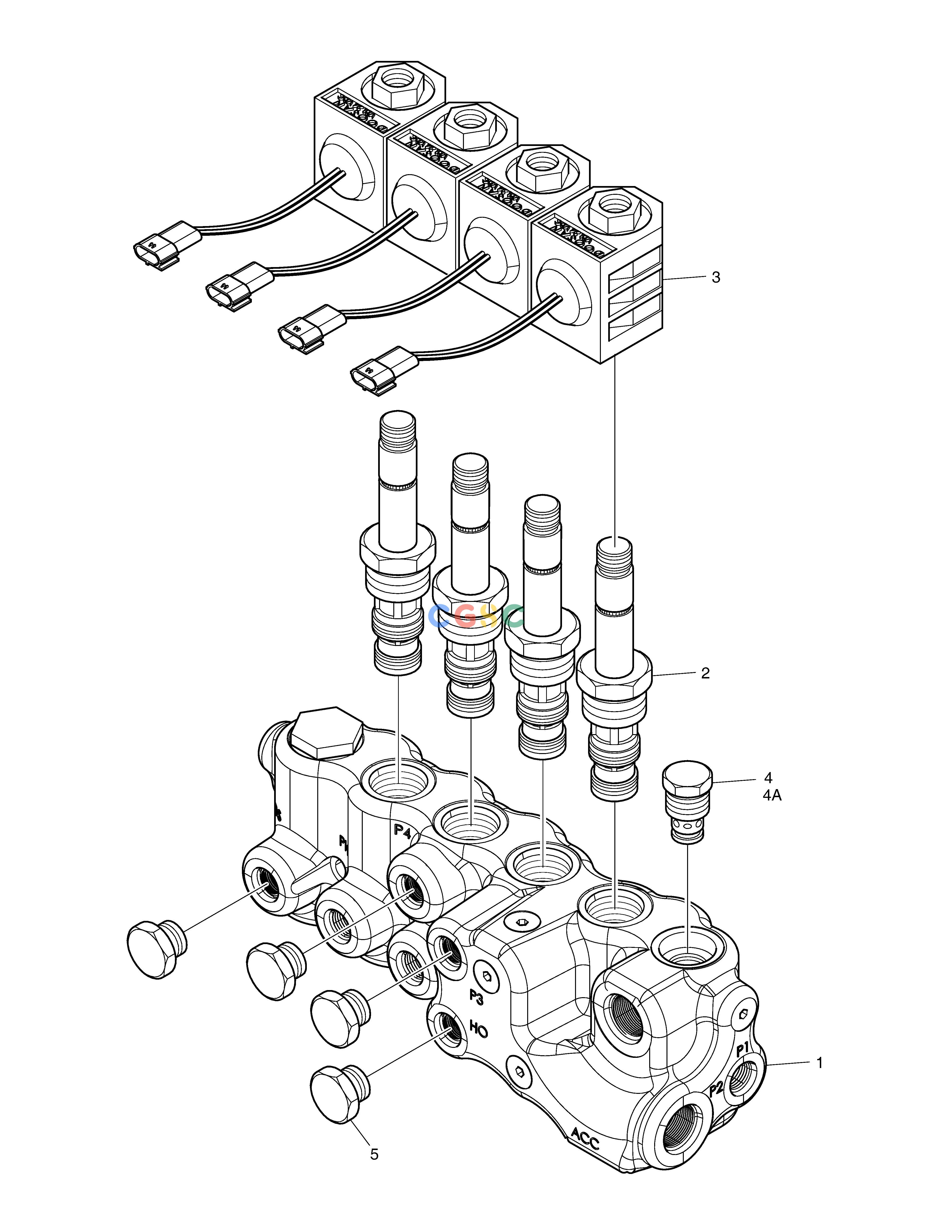 斗山零件查询SOLENOID VALVE DX360LCA(S/N:5950~) Doosan parts catalog online
