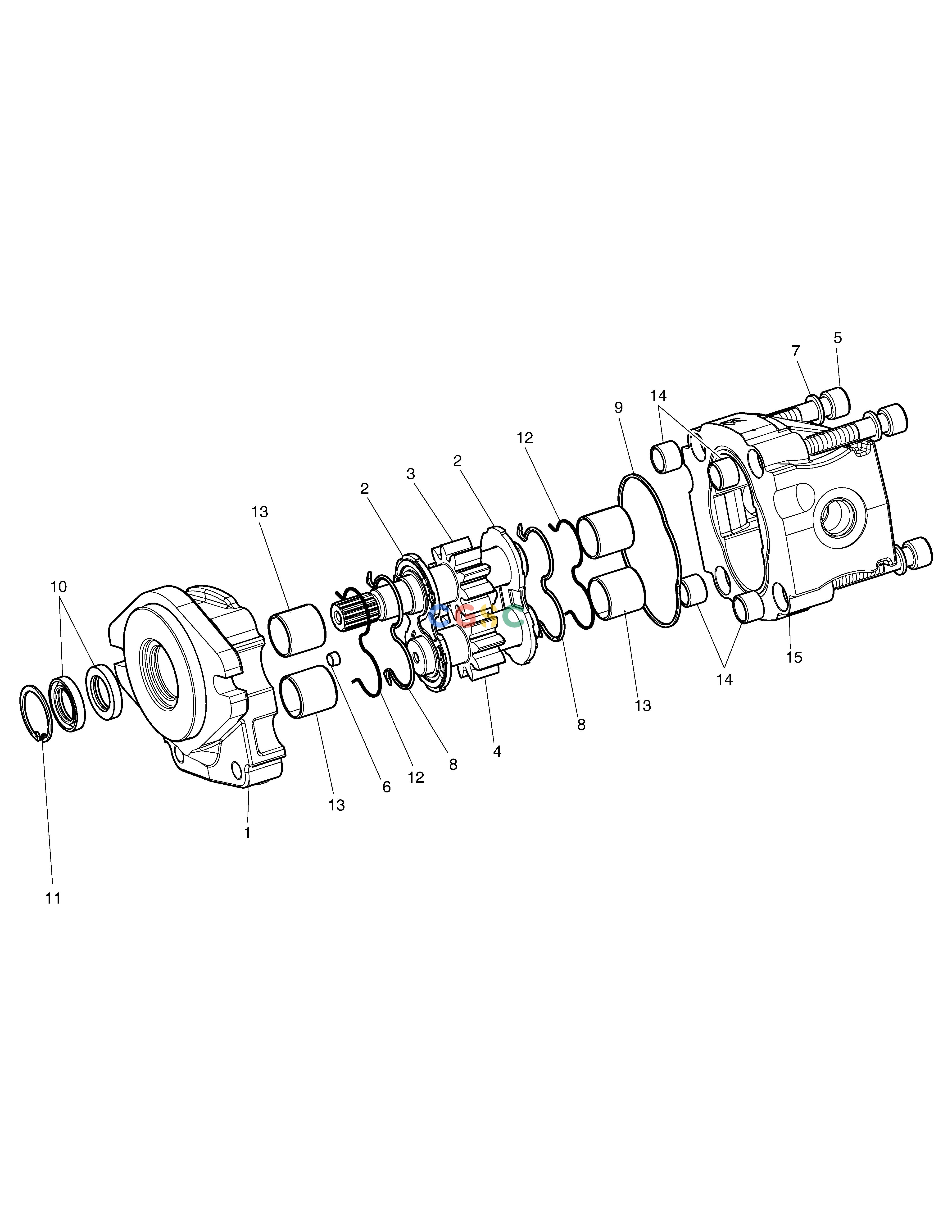 斗山零件查询GEAR PUMP - ROTATING DX360LCA(S/N:5950~) Doosan parts catalog online