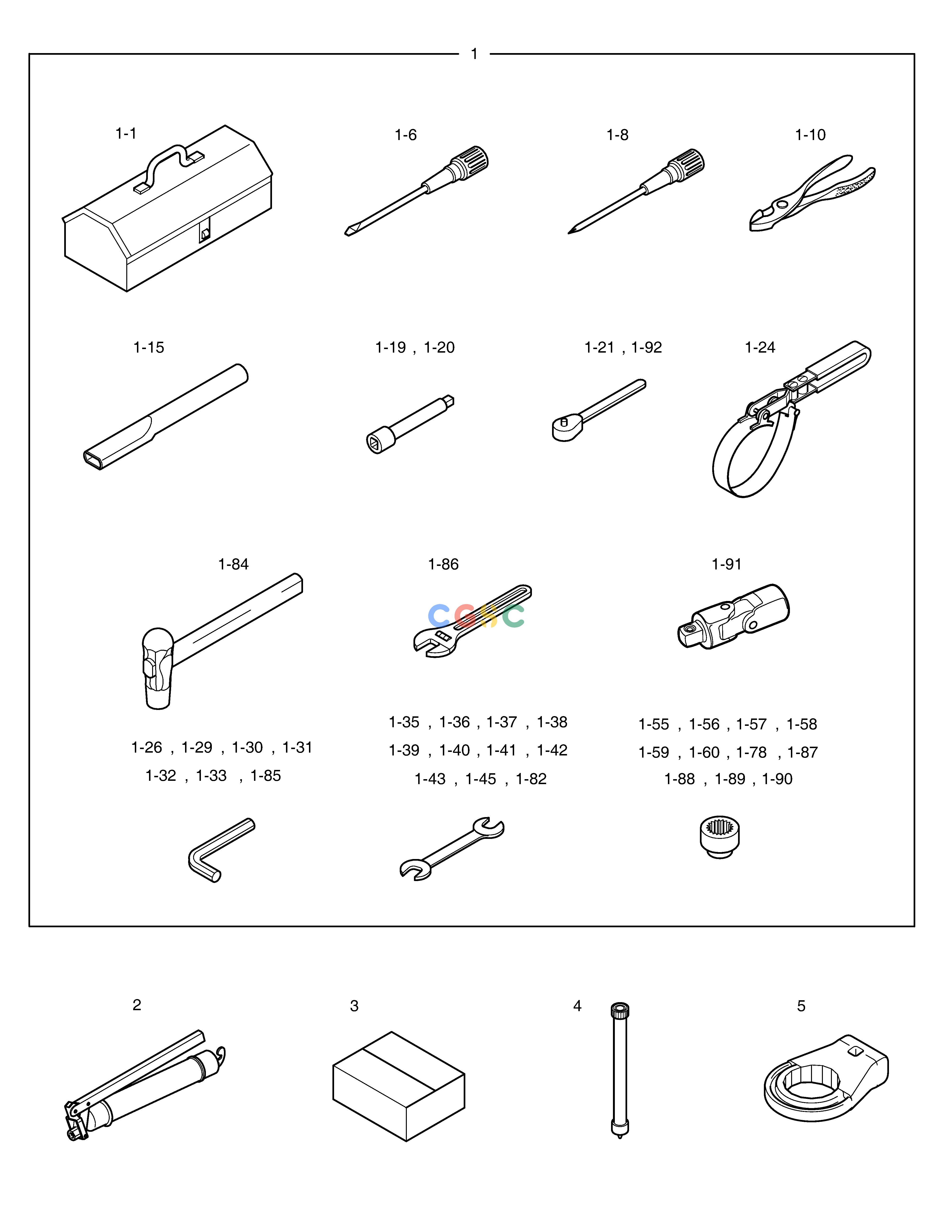 斗山零件查询TOOLS DX360LCA(S/N:5950~) Doosan parts catalog online