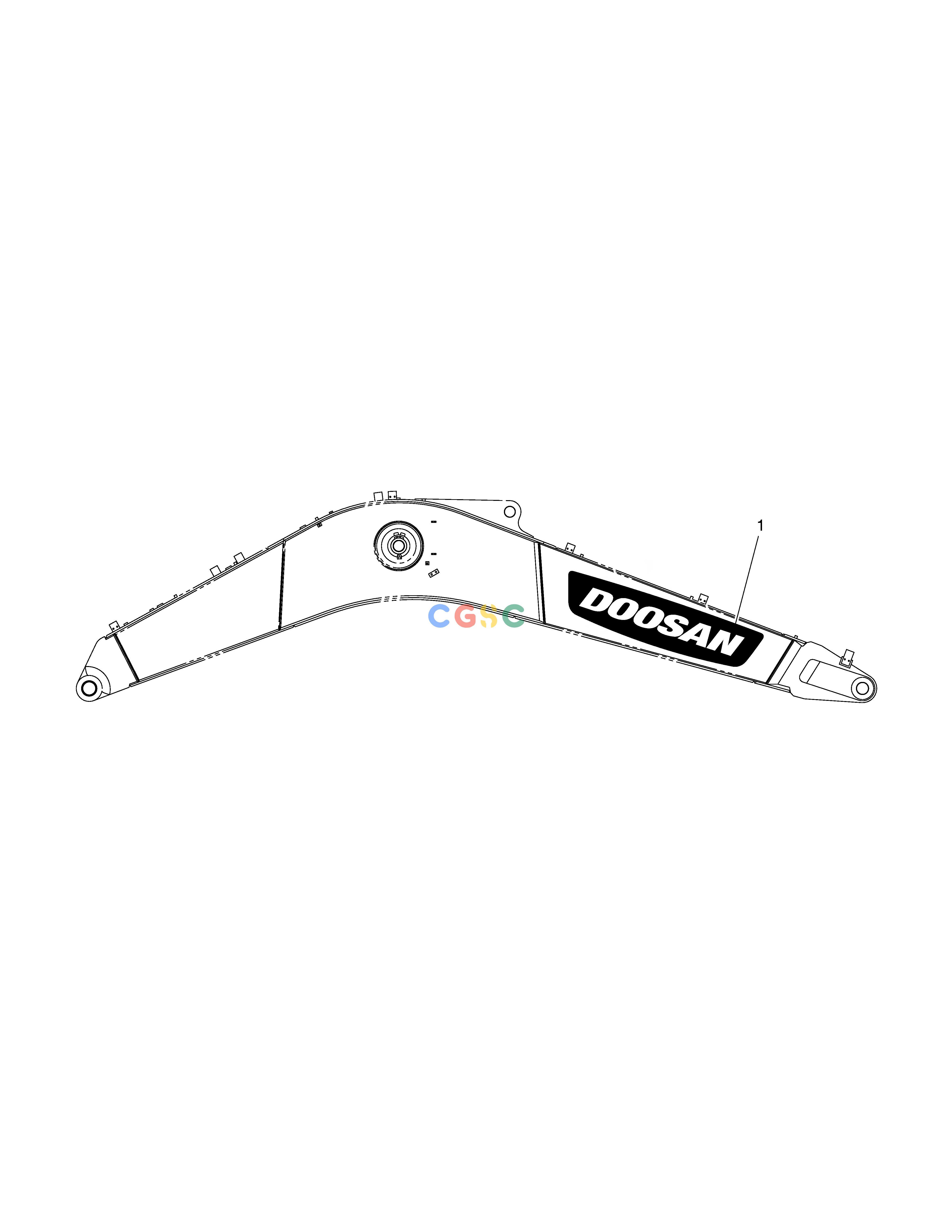斗山零件查询DECAL - BOOM DX360LCA(S/N:5950~) Doosan parts catalog online