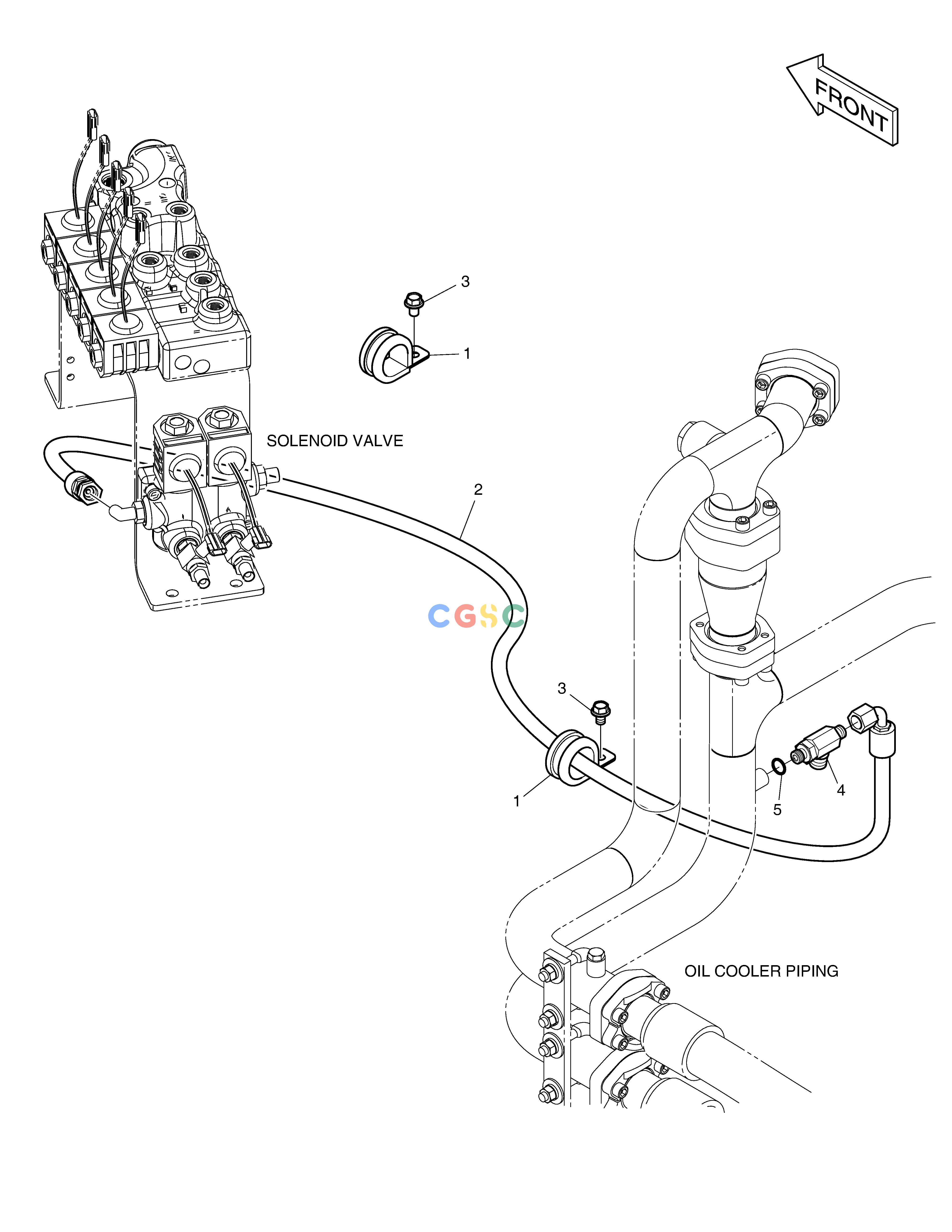 斗山零件查询PILOT PIPING - ROTATING & QUICK FIT DX360LCA(S/N:5950~) Doosan parts catalog online