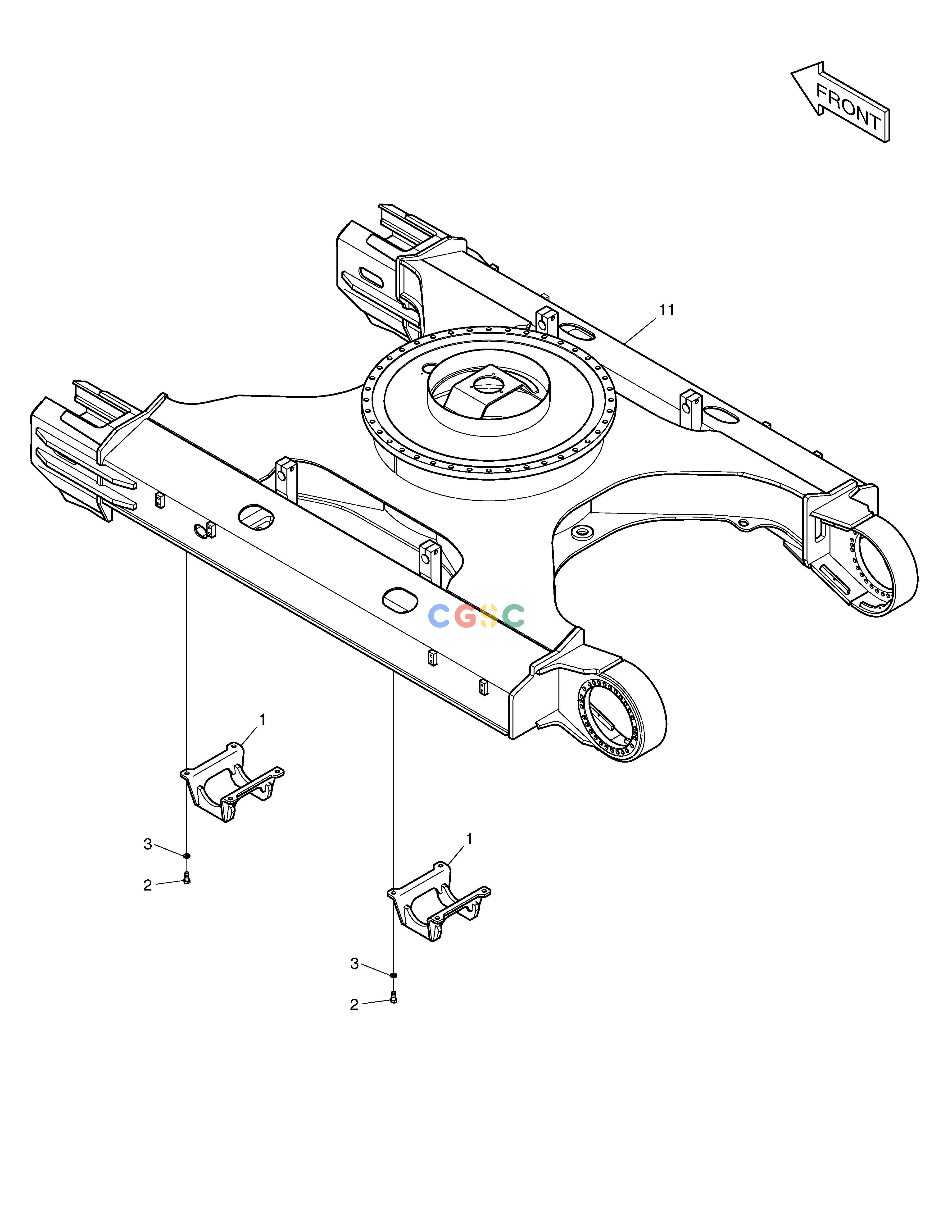 斗山零件查询TRACK GUARD-TRACK WIDTH 3m DX360LCA(S/N:5950~) Doosan parts catalog online