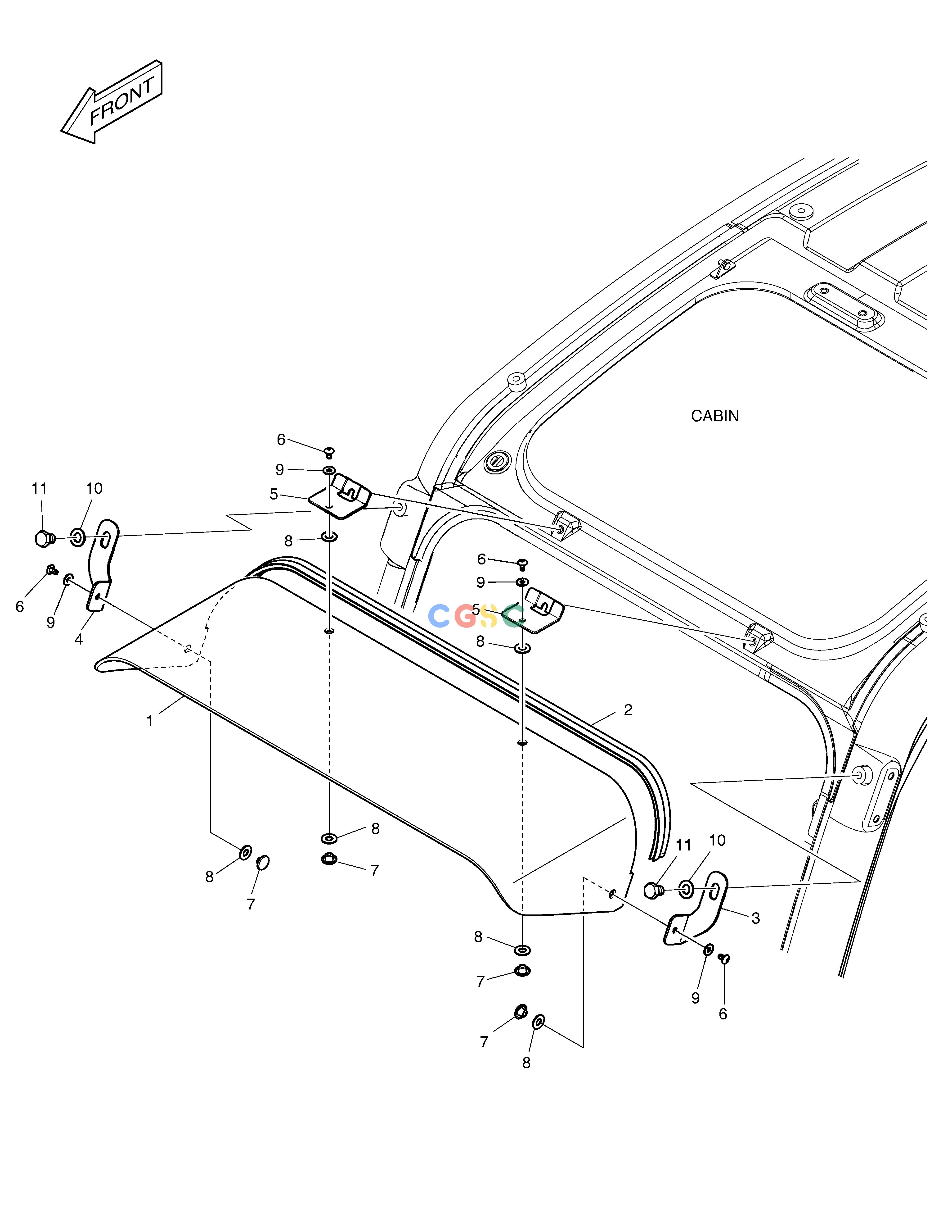 斗山零件查询RAIN SHIELD DX360LCA(S/N:5950~) Doosan parts catalog online