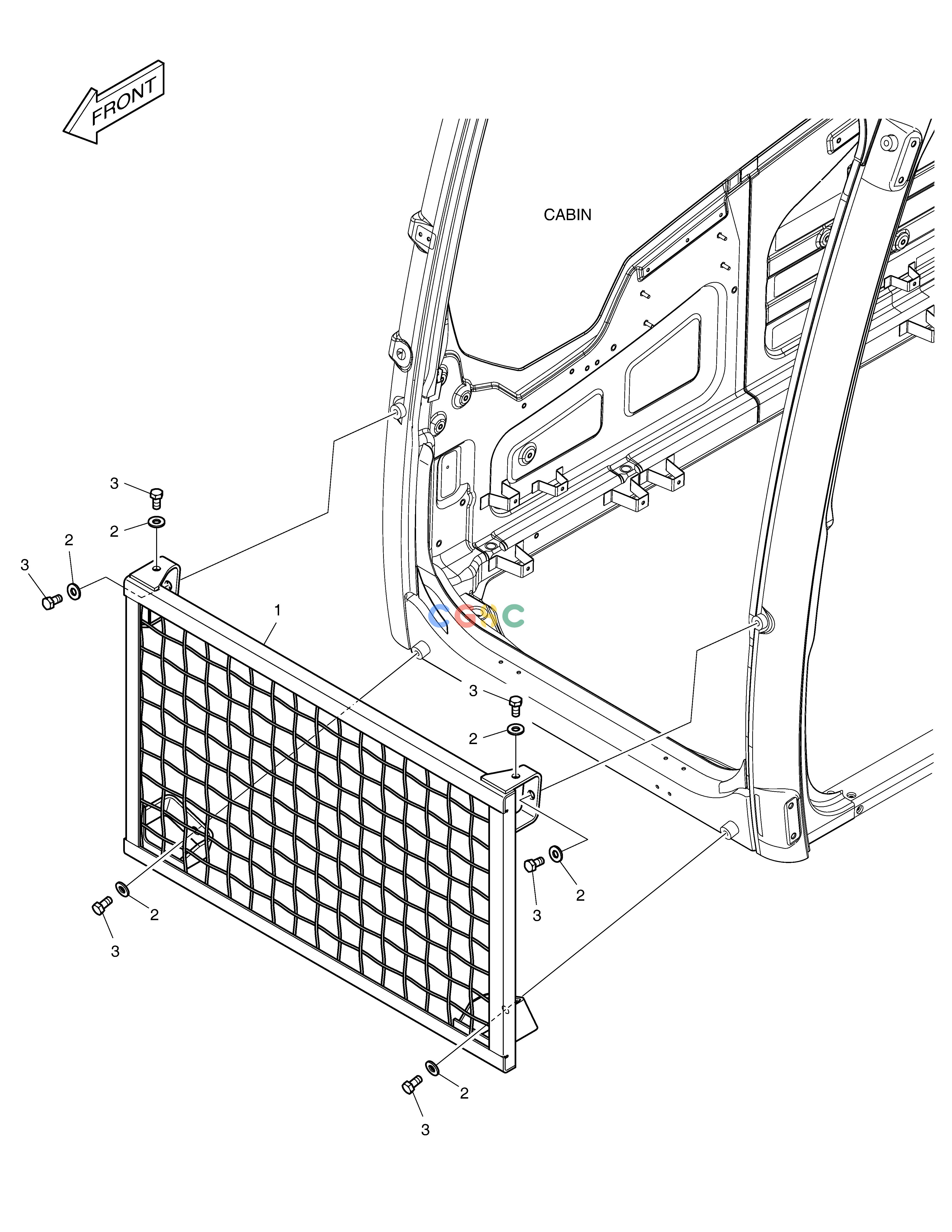 斗山零件查询CABIN LOWER GUARD DX360LCA(S/N:5950~) Doosan parts catalog online