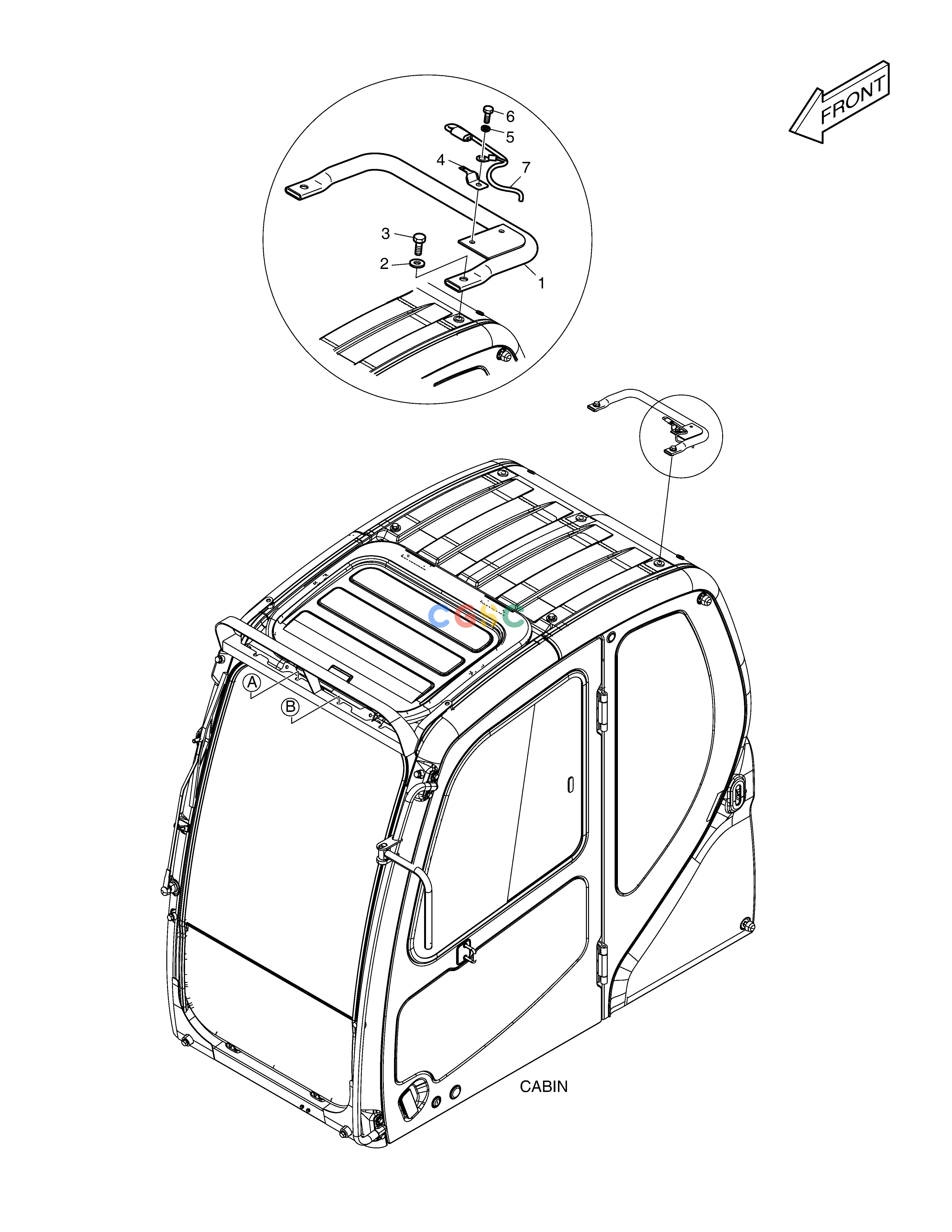 斗山零件查询ROTATING BEACON MOUNTING DX360LCA(S/N:5950~) Doosan parts catalog online