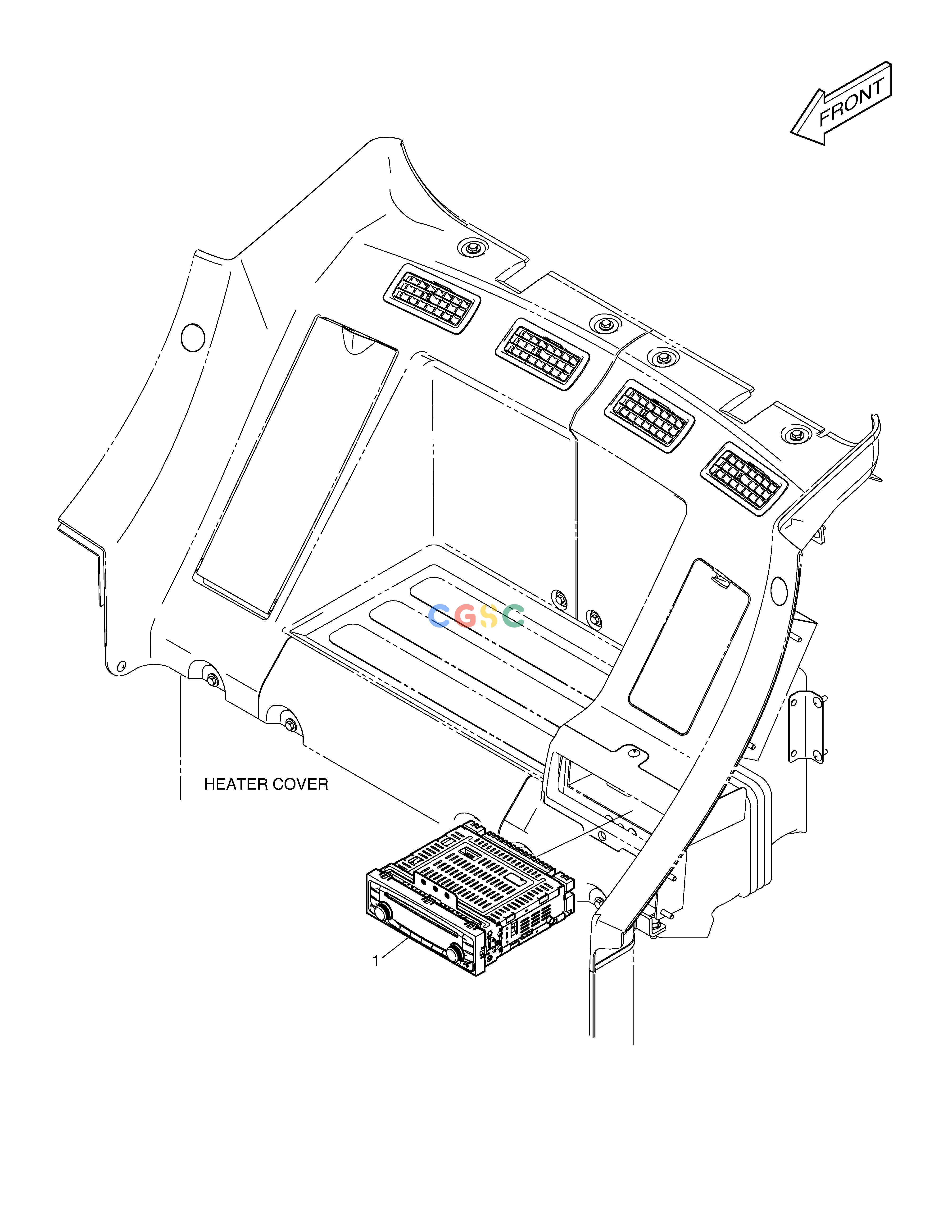 斗山零件查询CD PLAYER DX360LCA(S/N:5950~) Doosan parts catalog online